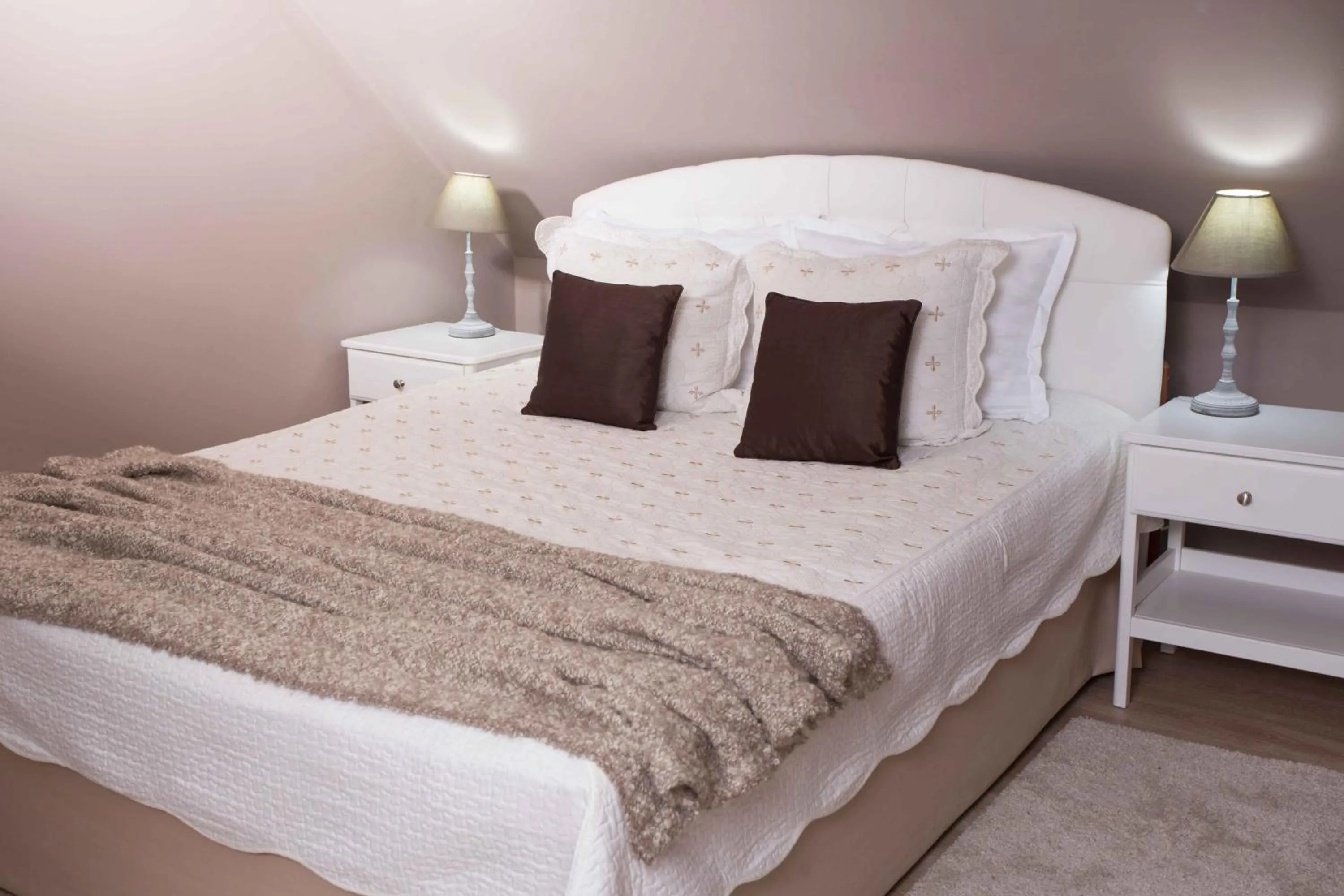 Bed in Family hotel The Castle