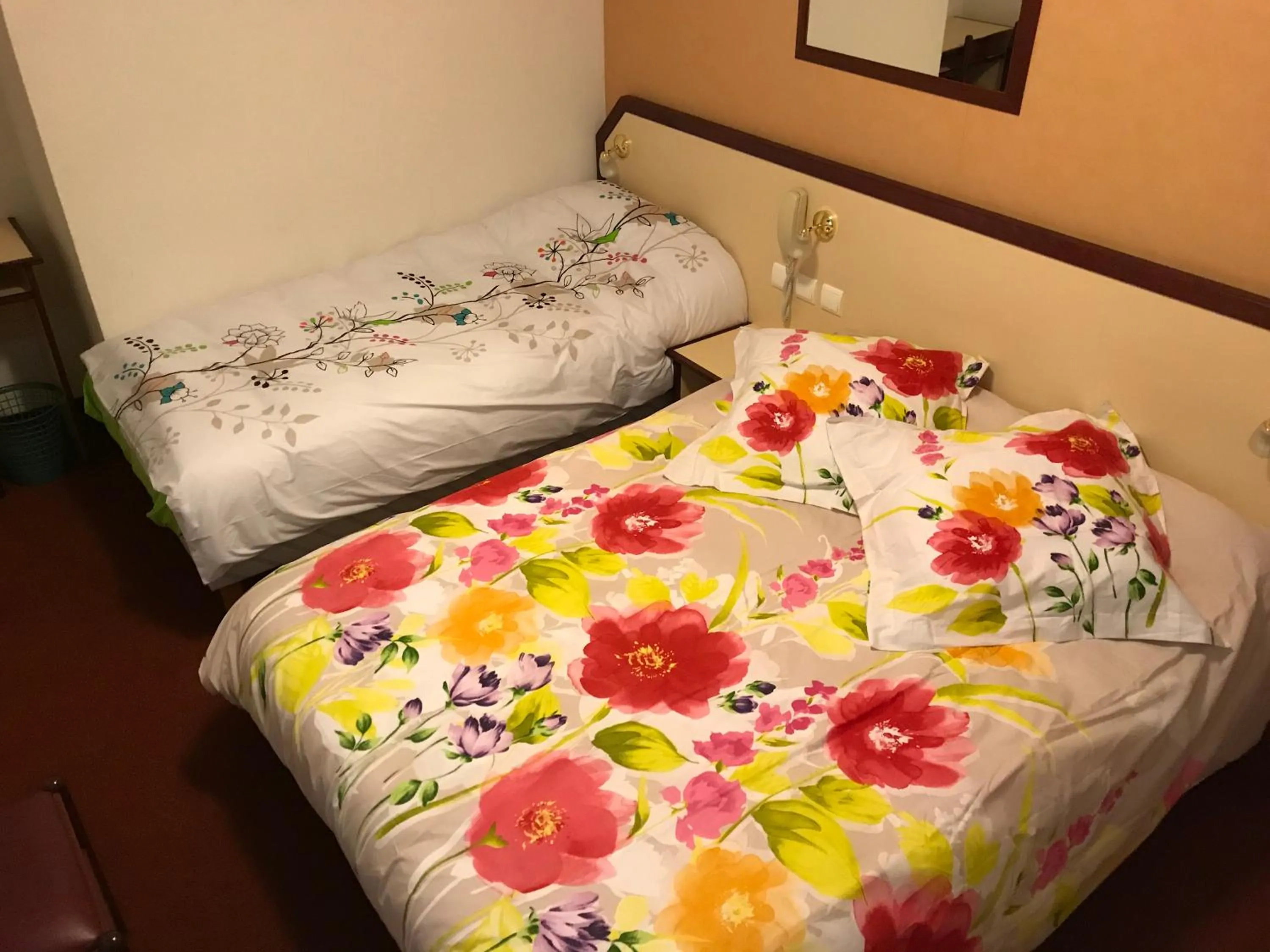 Bed in Hôtel Myosotis