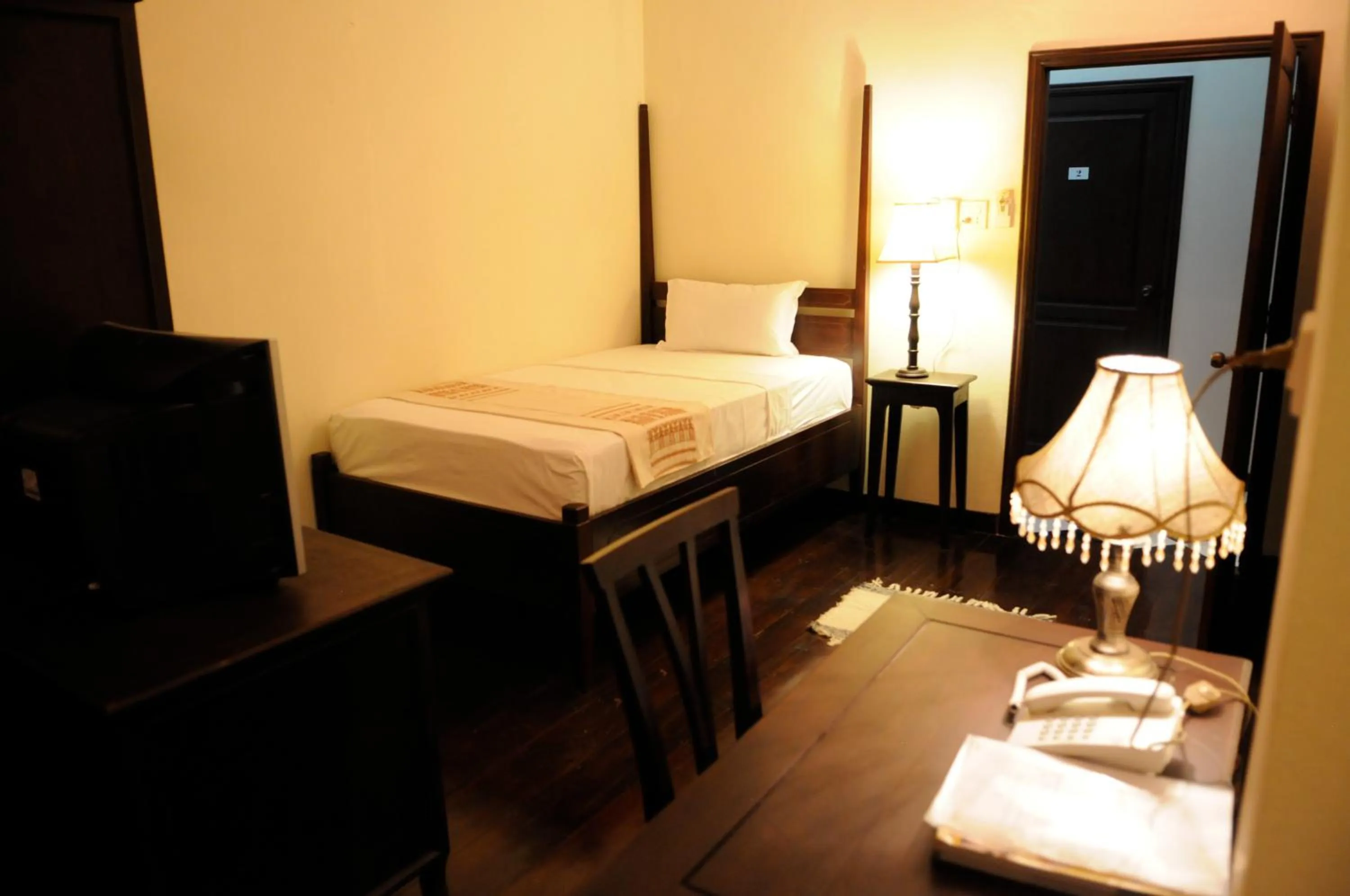 Bed in Hotel Khamvongsa