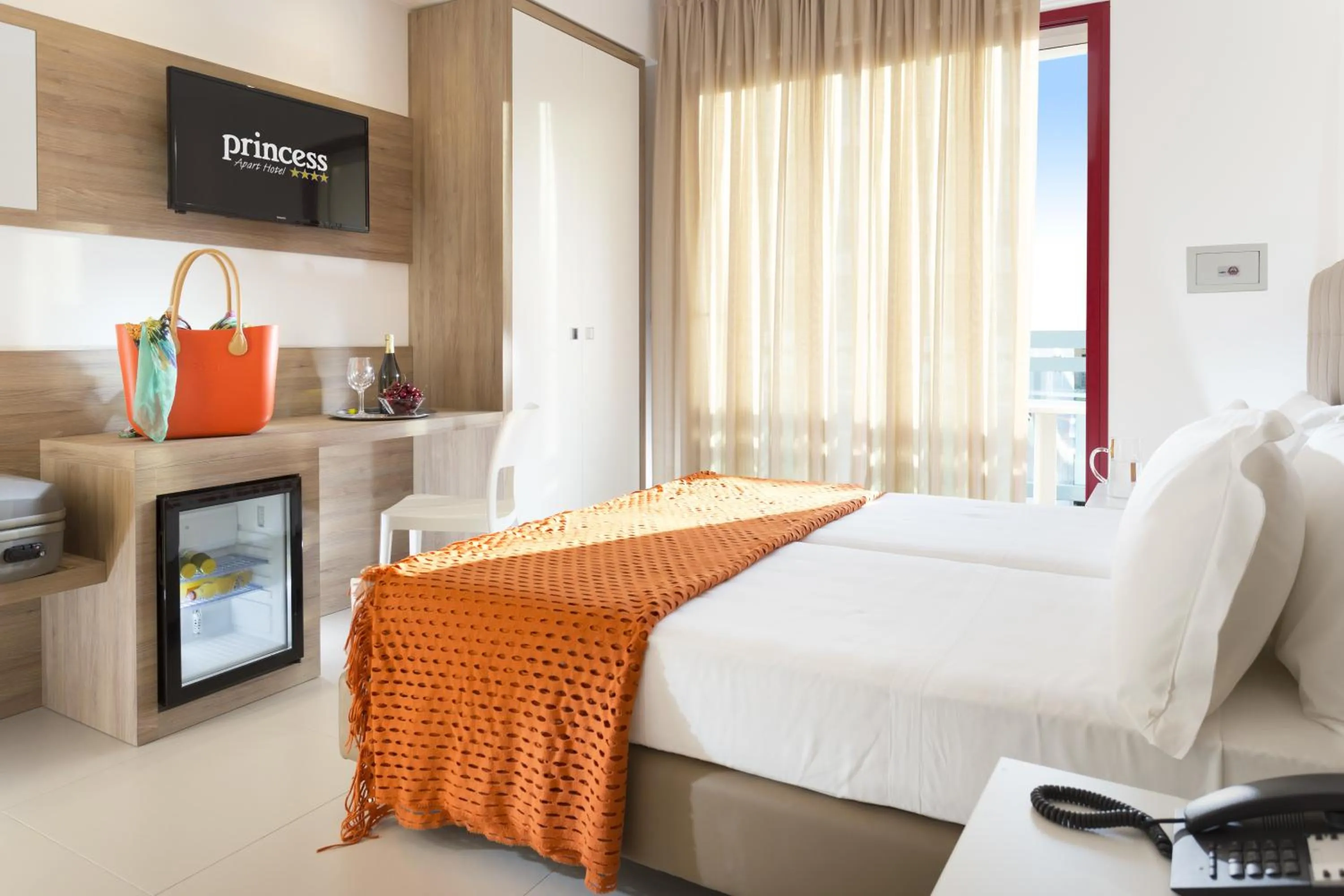 Bed in Princess Aparthotel