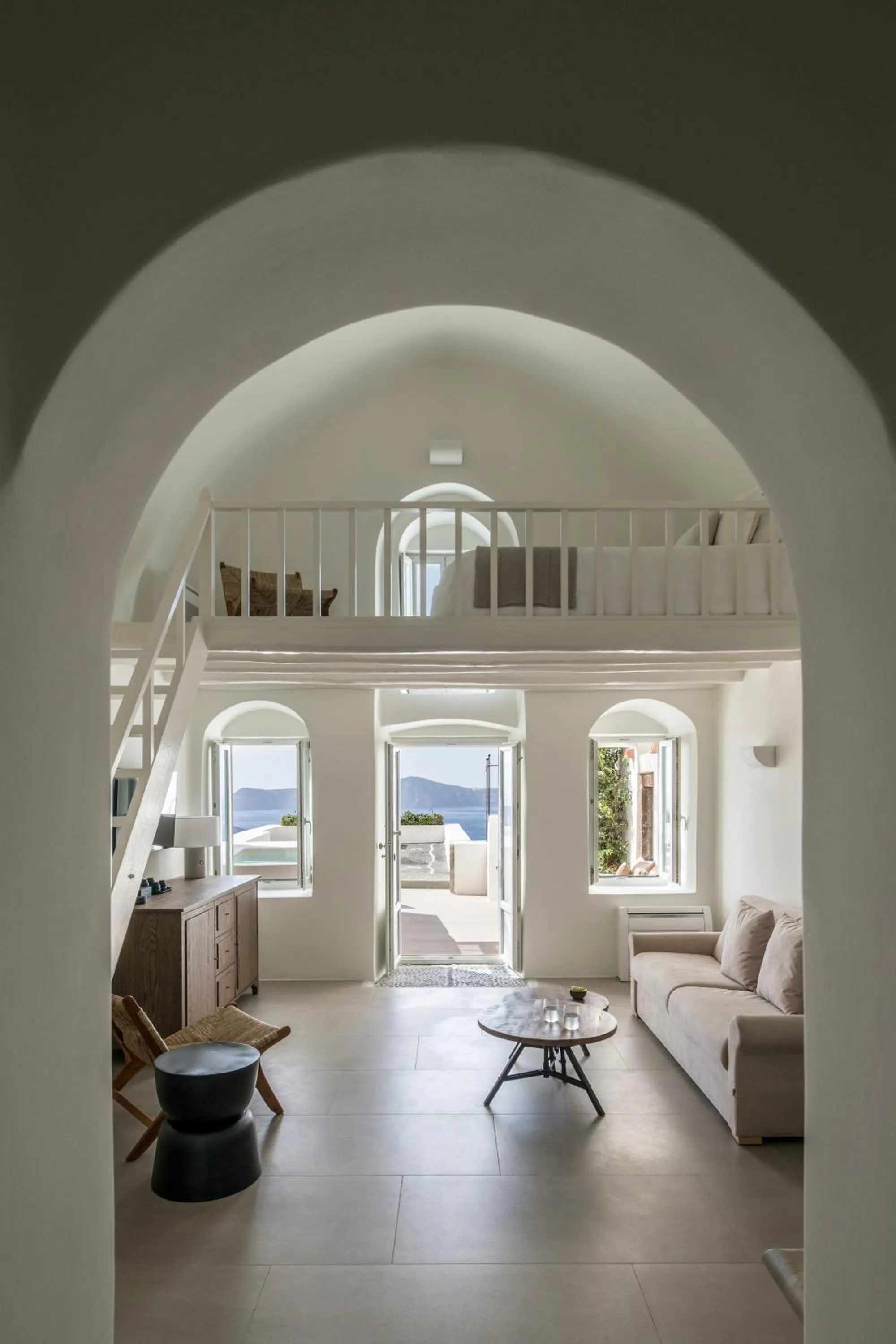 Living room in Enigma Suites