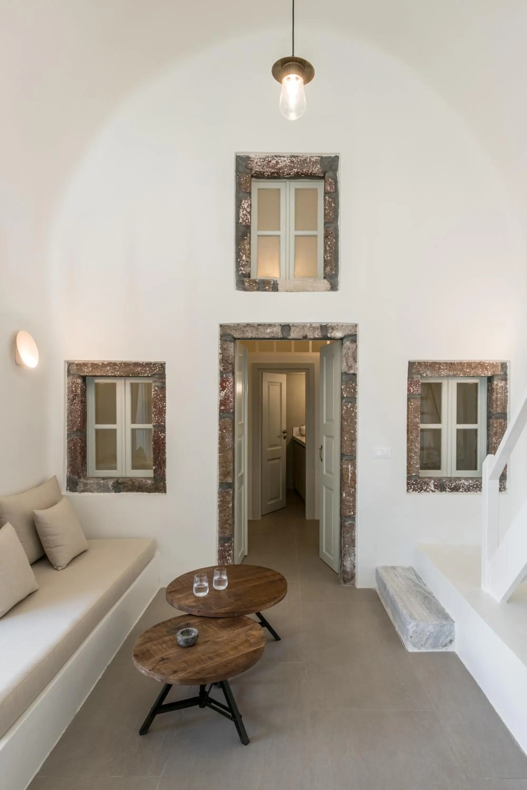 Living room, Bed in Enigma Suites