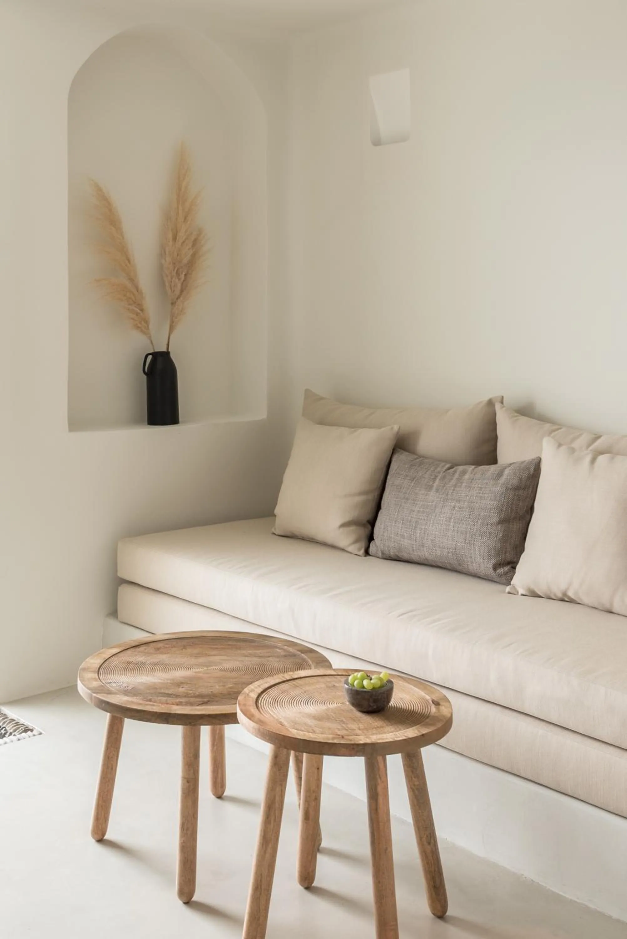 Living room in Enigma Suites