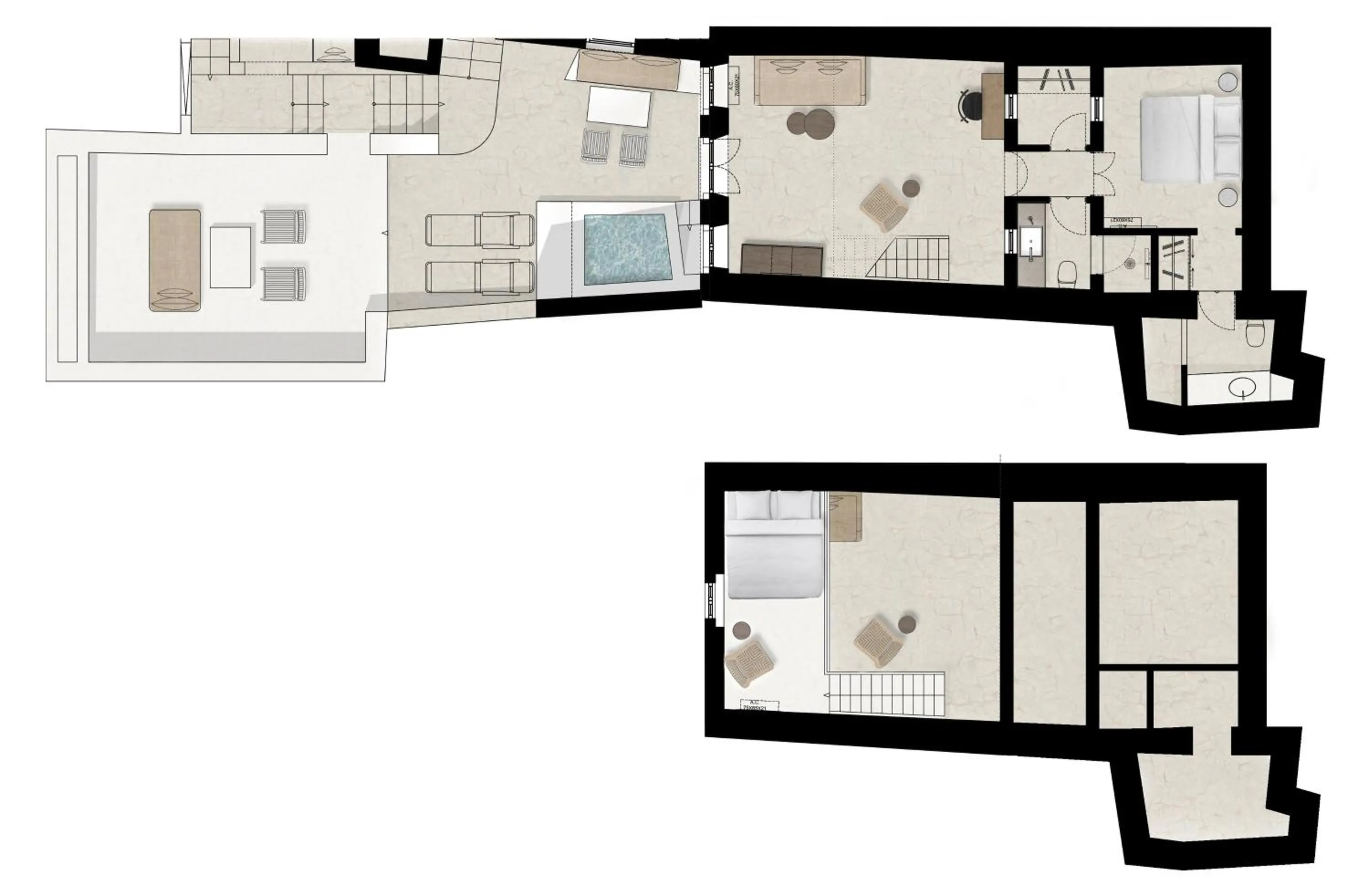 Floor plan in Enigma Suites