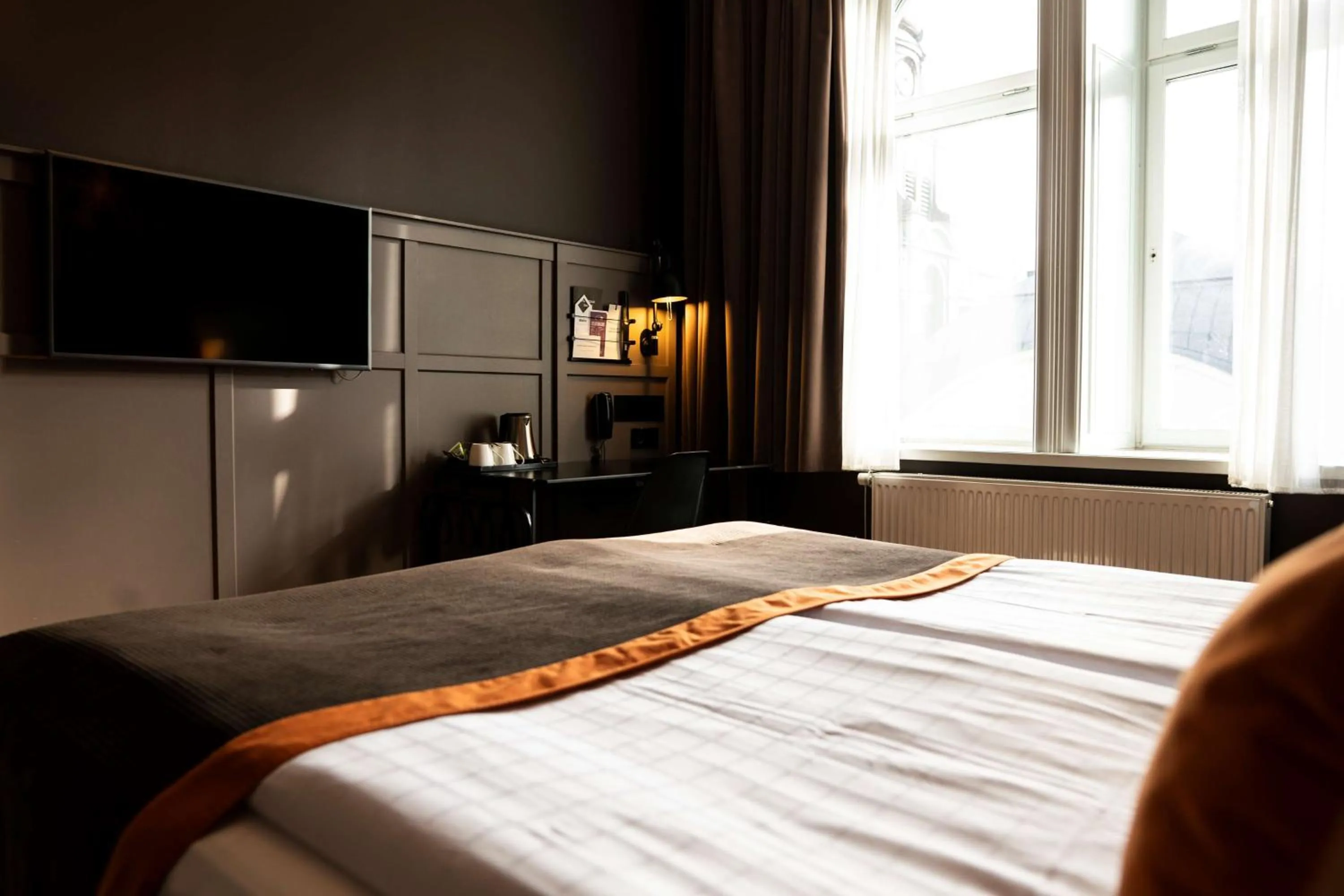 Bedroom, Bed in Scandic Grand Central