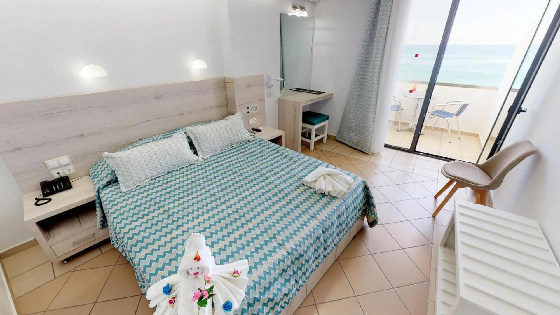 Bed in Medusa Apartments