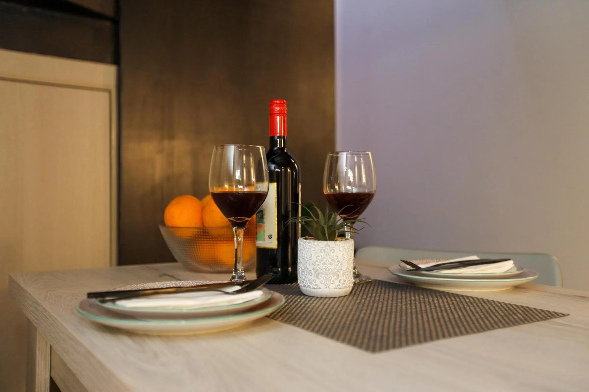 Dining area in Medusa Apartments