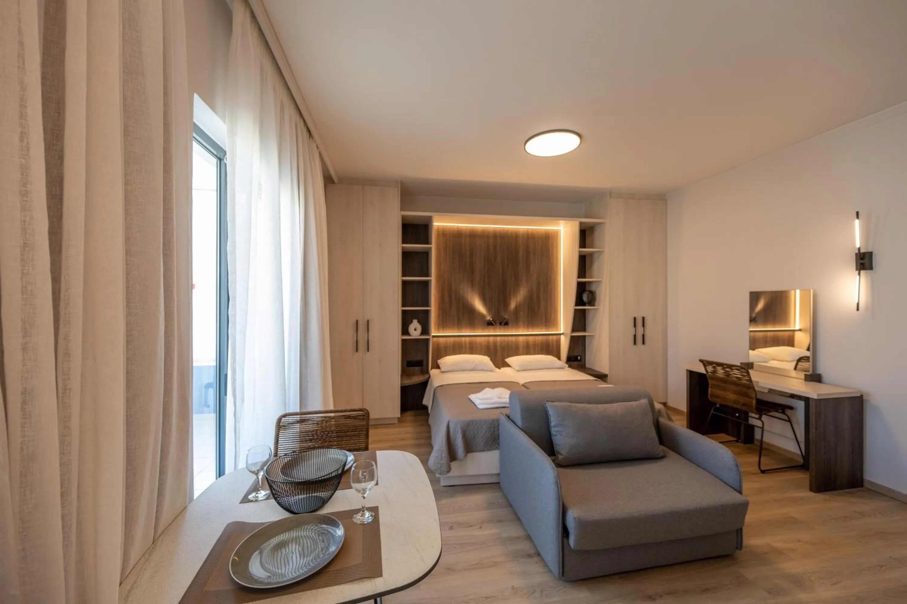 Bed in Medusa Apartments