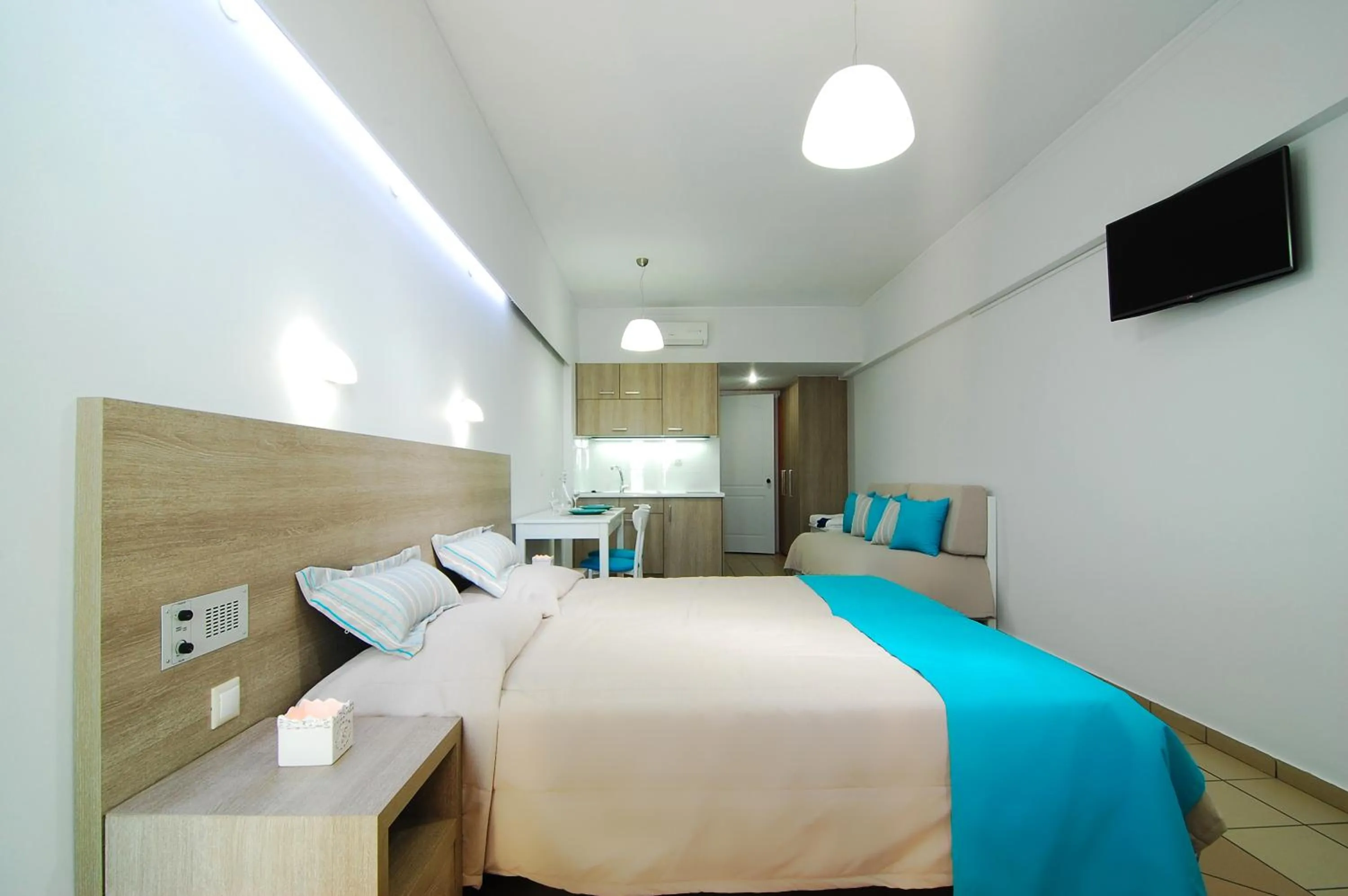 Bed in Medusa Apartments