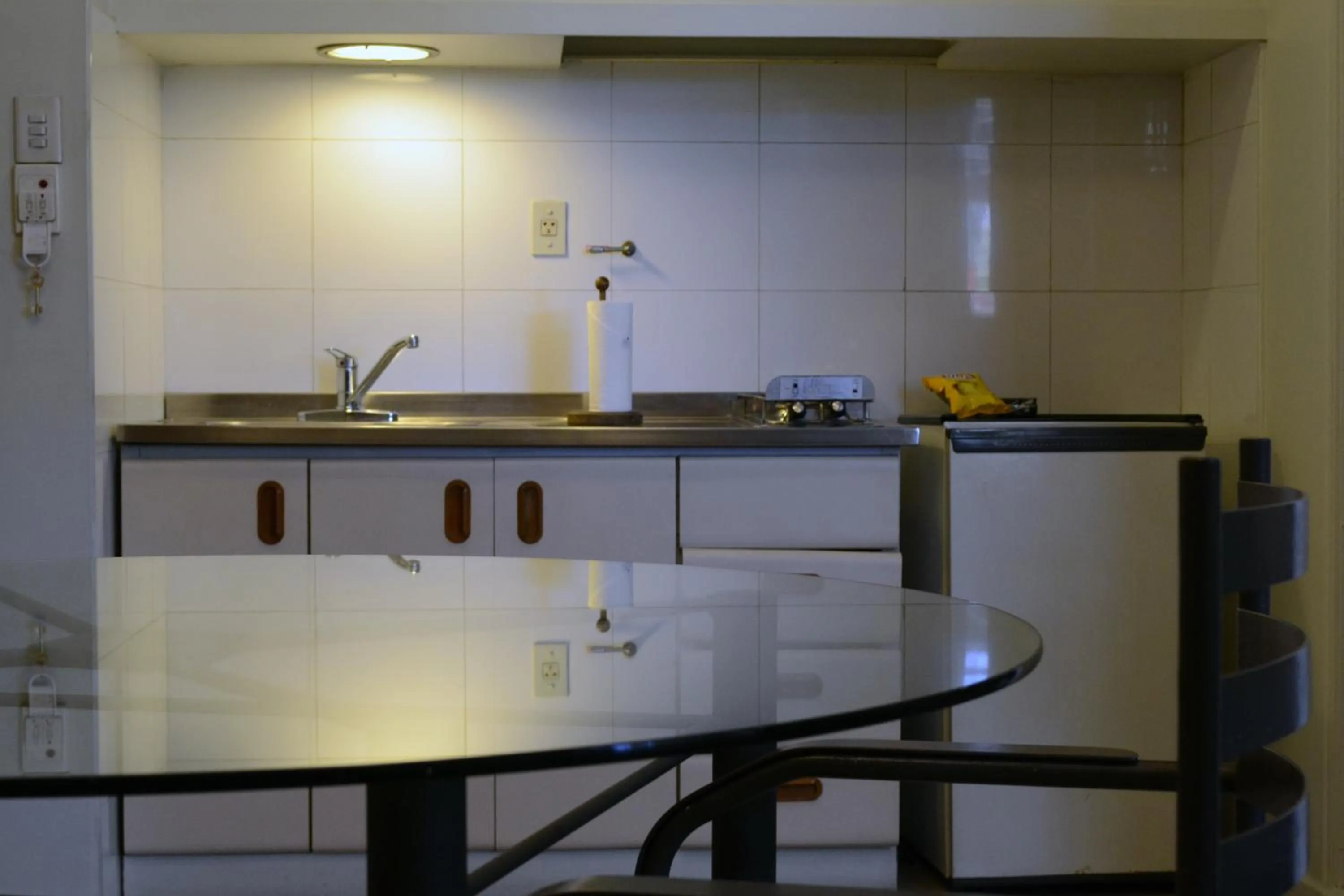 Kitchen or kitchenette in Apart Hotel Maue