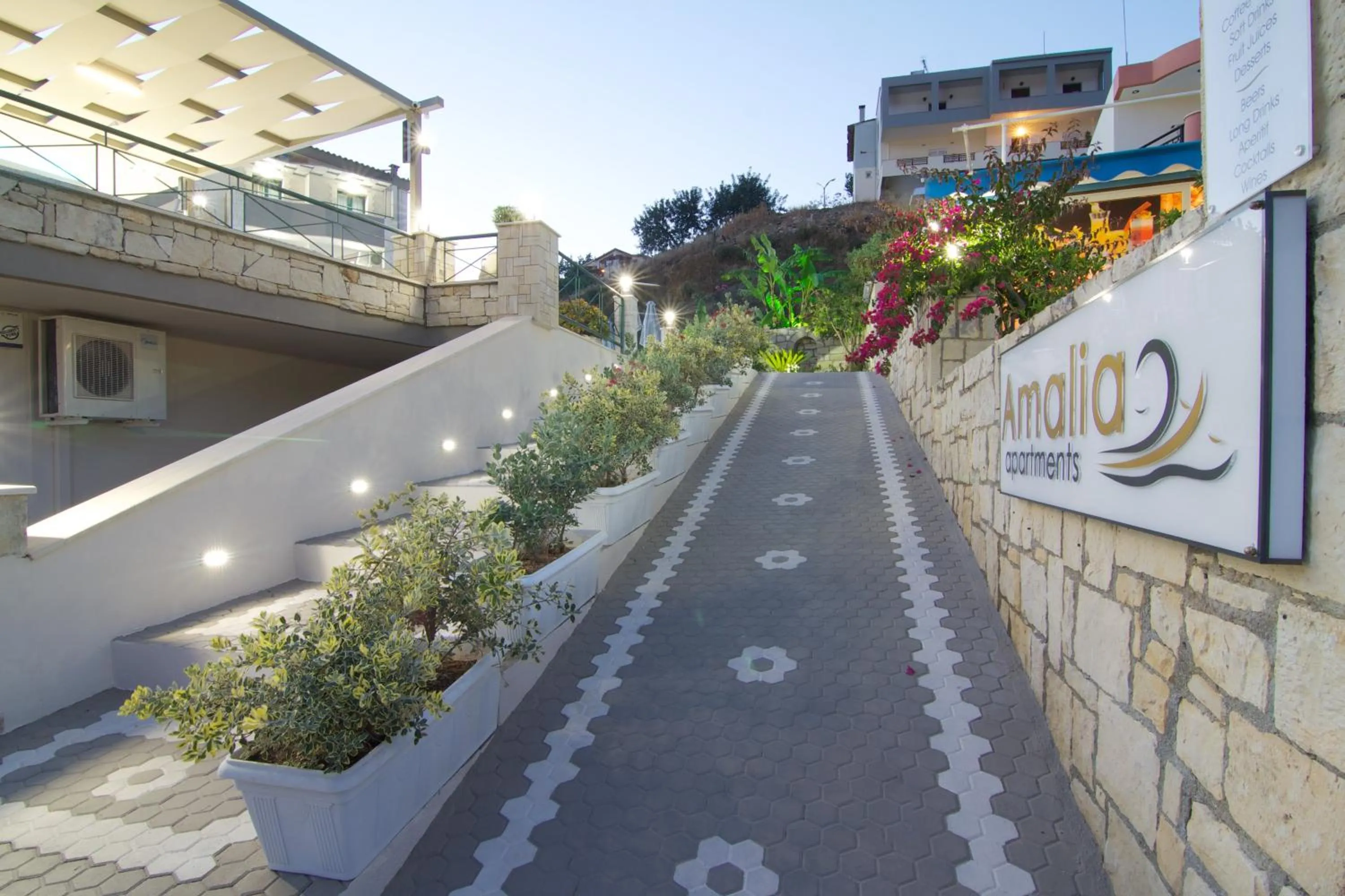 Facade/entrance in Amalia Apartments