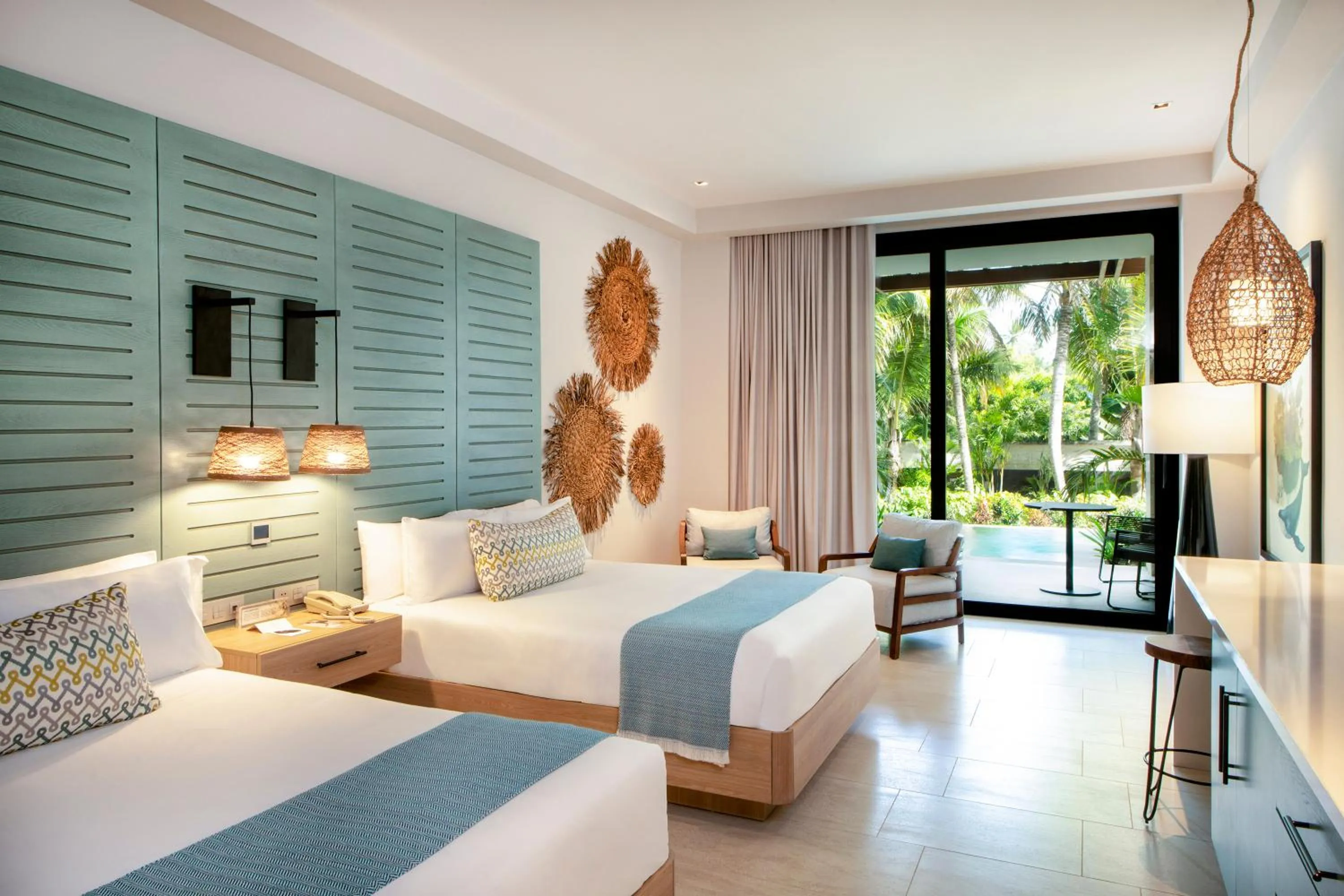 Bed in Adults Only Club at Lopesan Costa Bávaro Resort