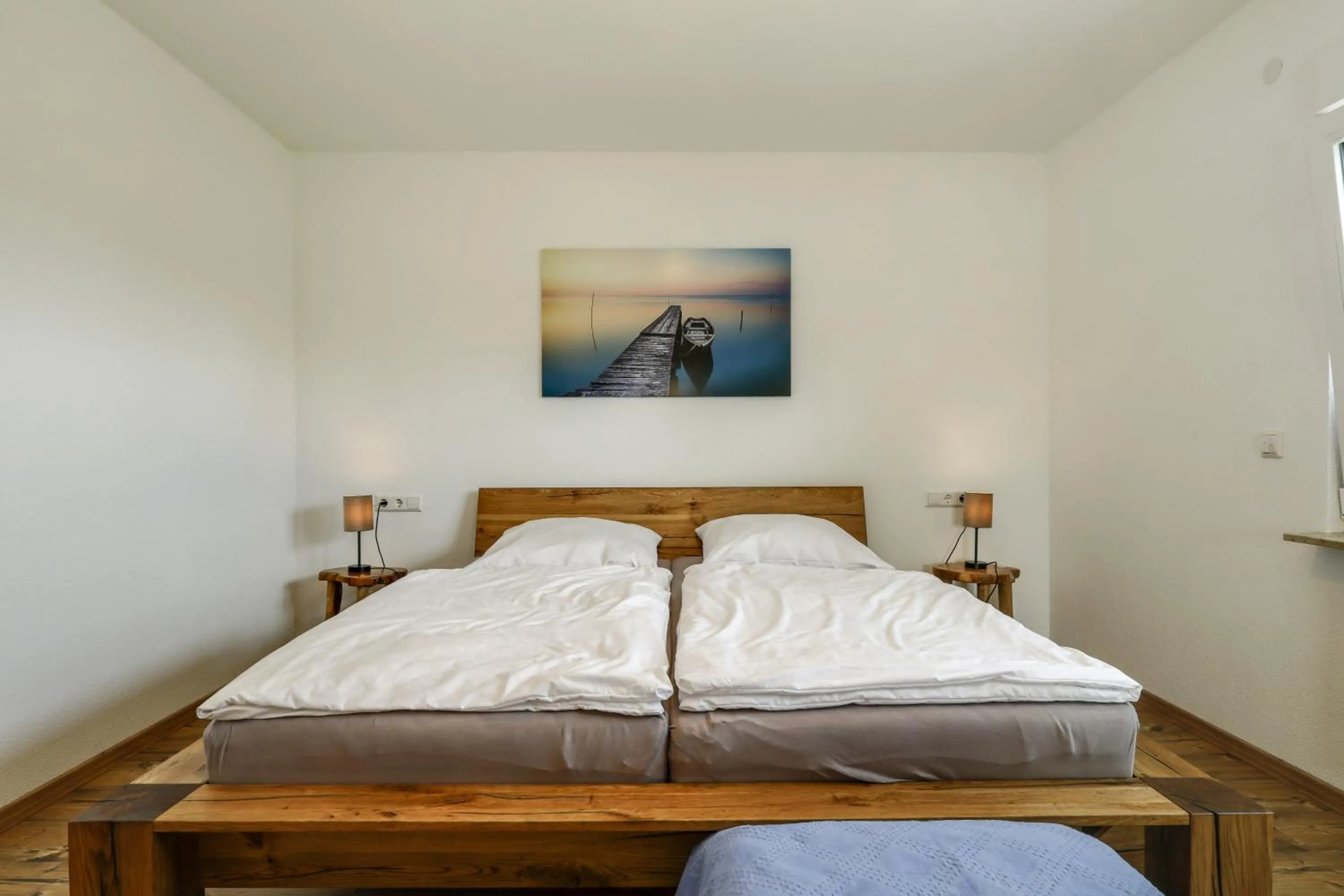 Living room, Bed in Ferienwohnung Eberle