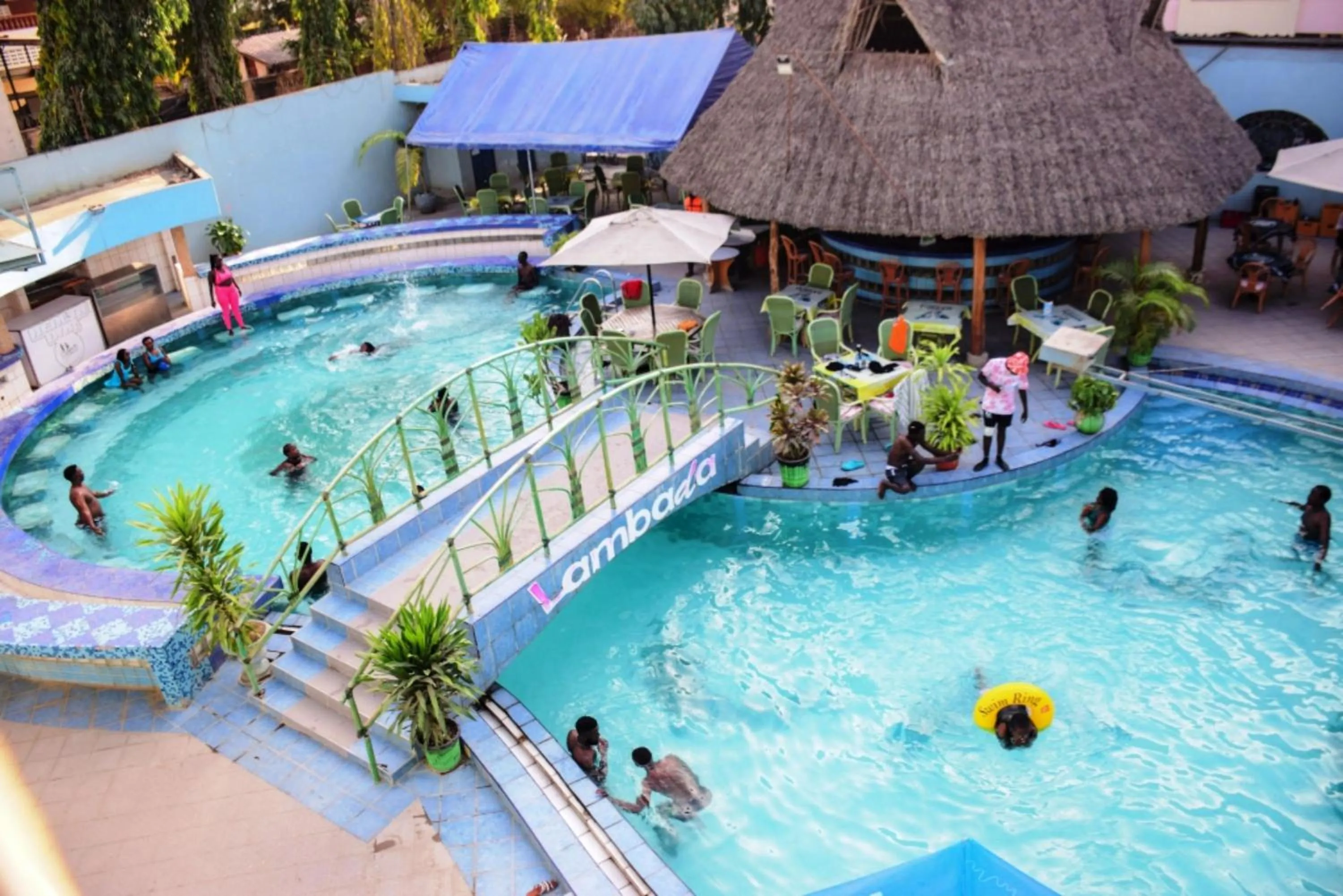 Swimming pool in Lambada Holiday Resort Mombasa