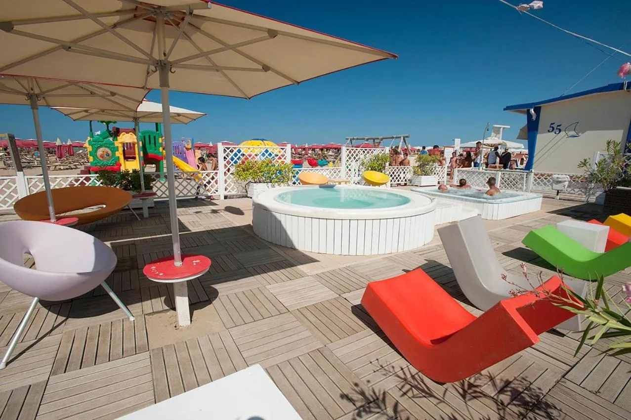 Beach in Hotel Giulio Cesare