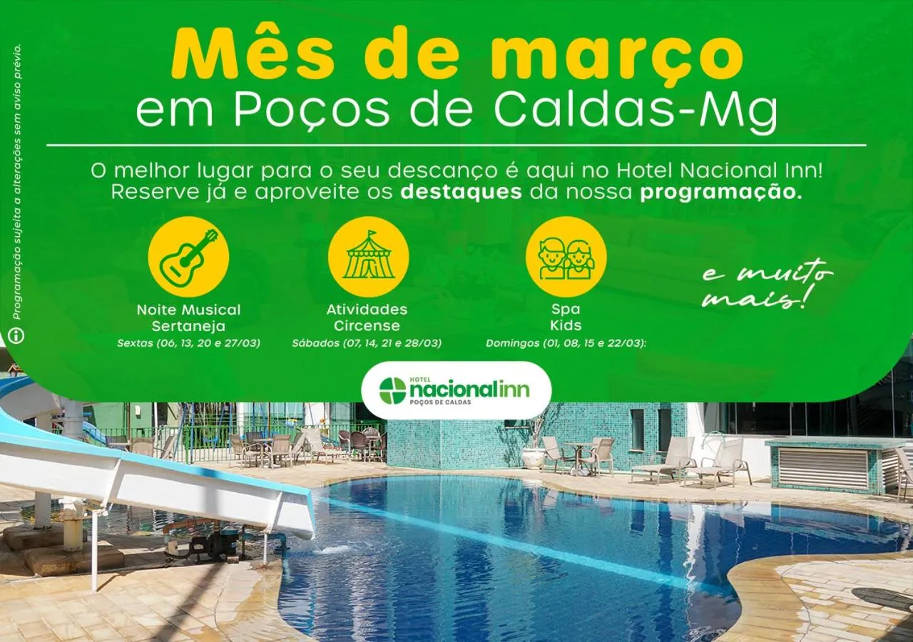 Activities in Hotel Nacional Inn Poços de Caldas - Lazer completo e Gastronomia no Centro