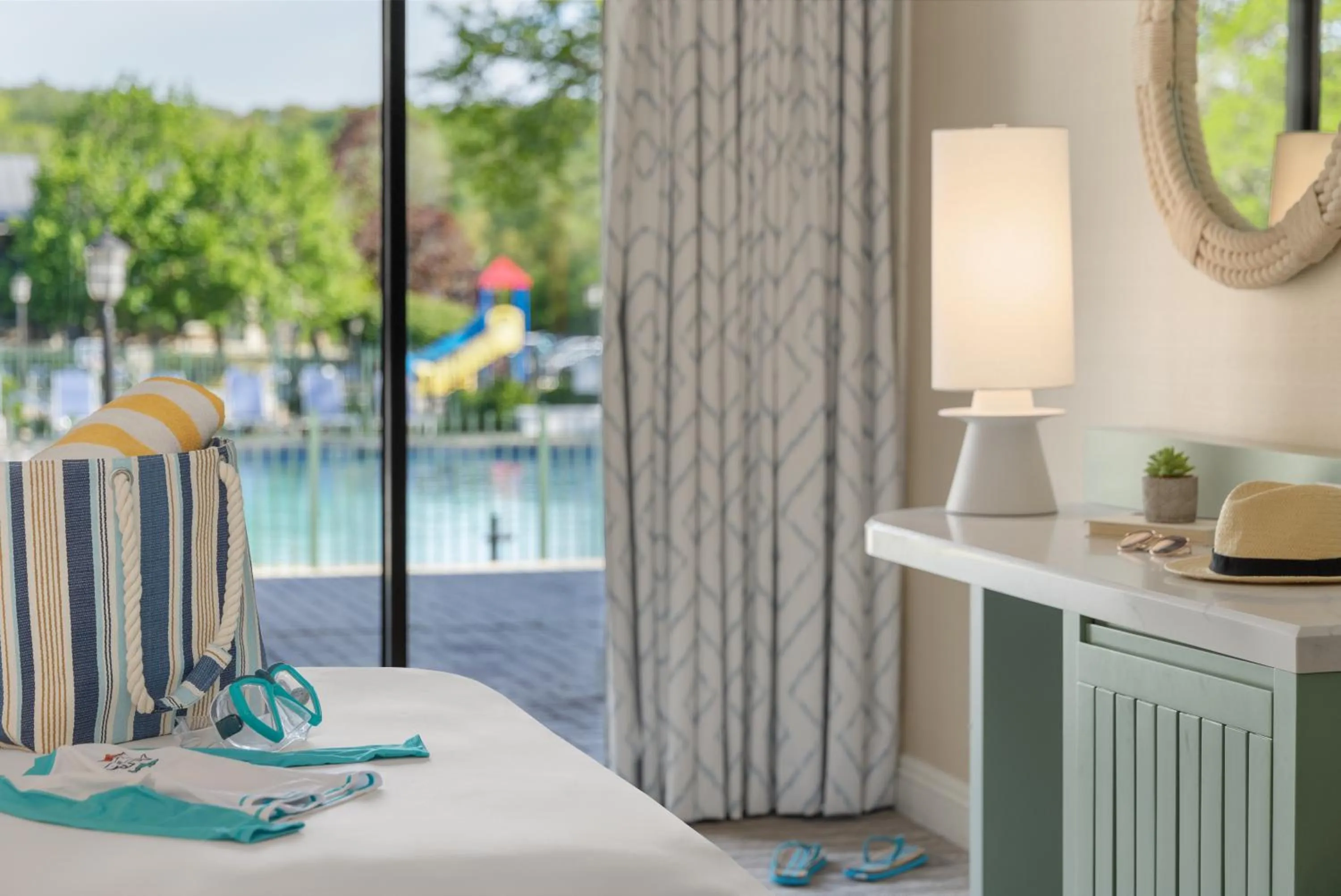 Bed in The Abbey Resort