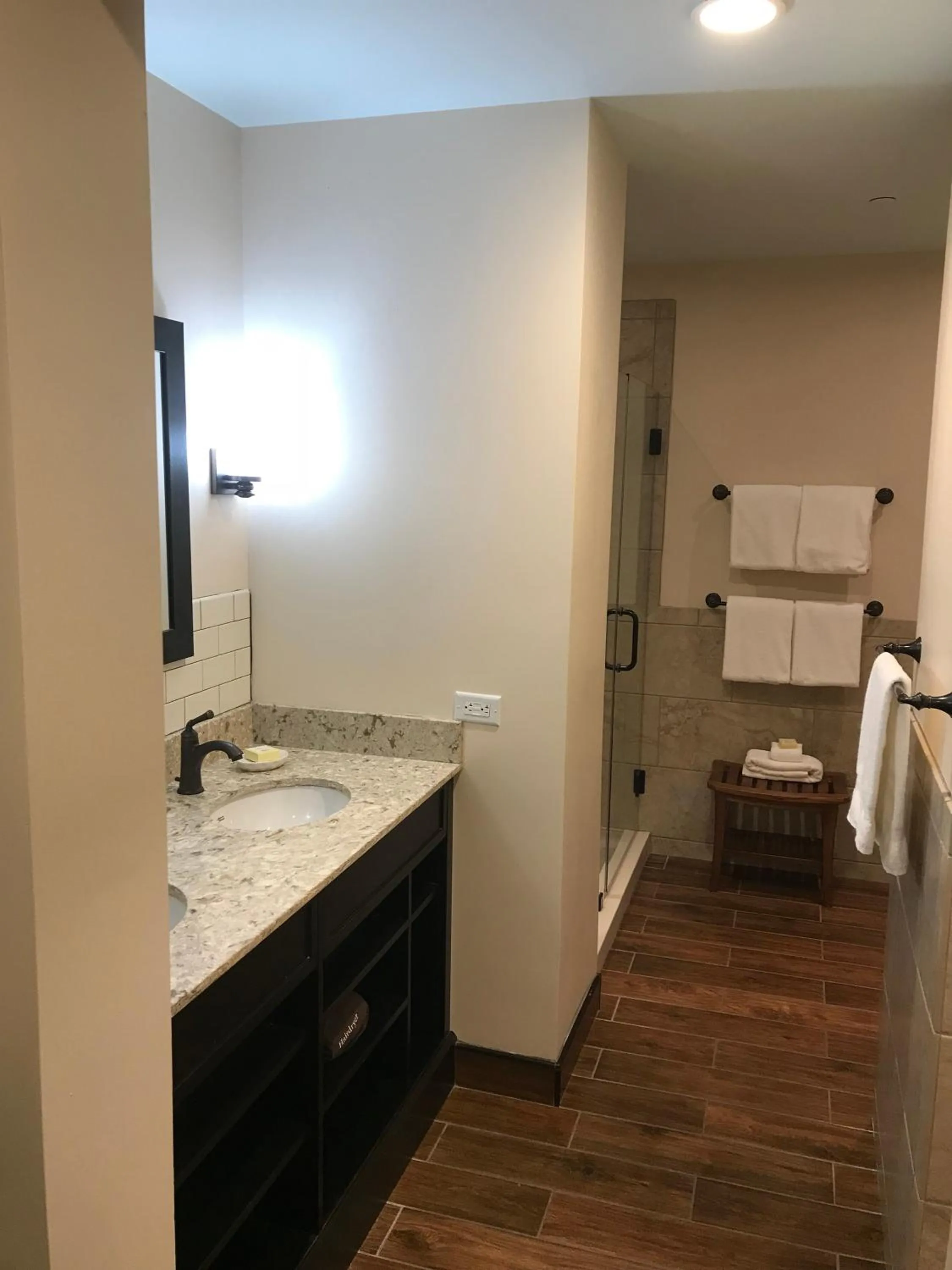 Bathroom in Village Hotel on Biltmore Estate