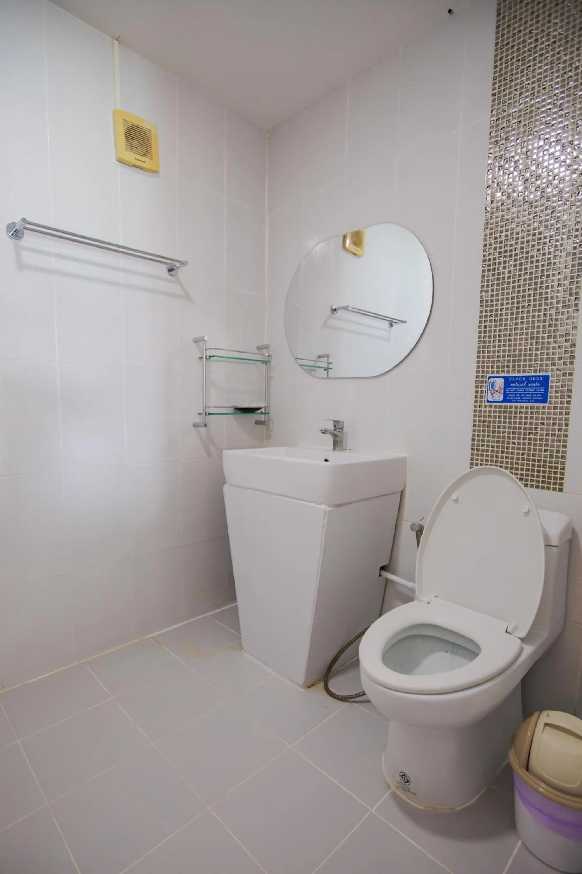 Toilet in Chareena Hill Beach Resort