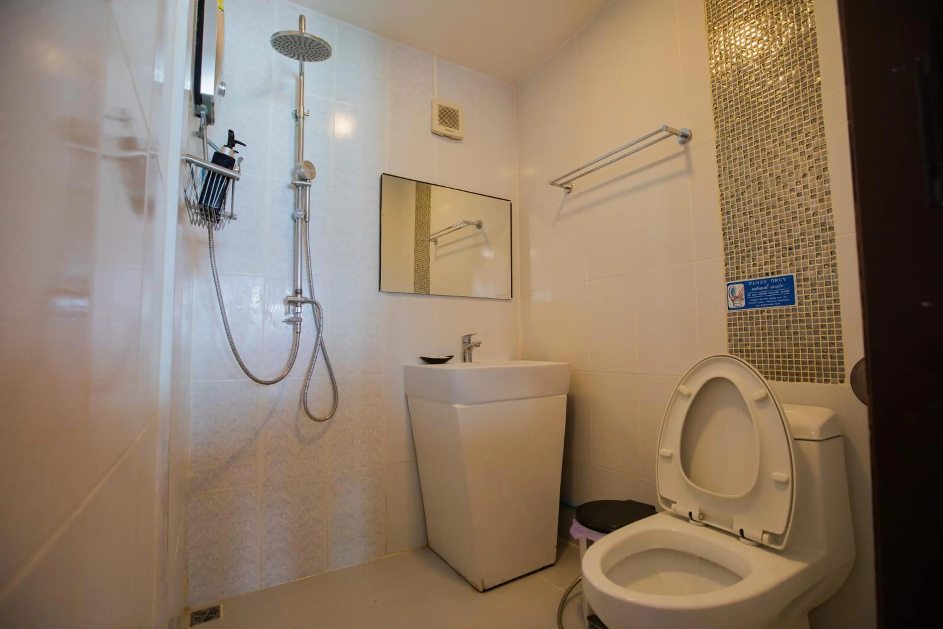 Shower in Chareena Hill Beach Resort