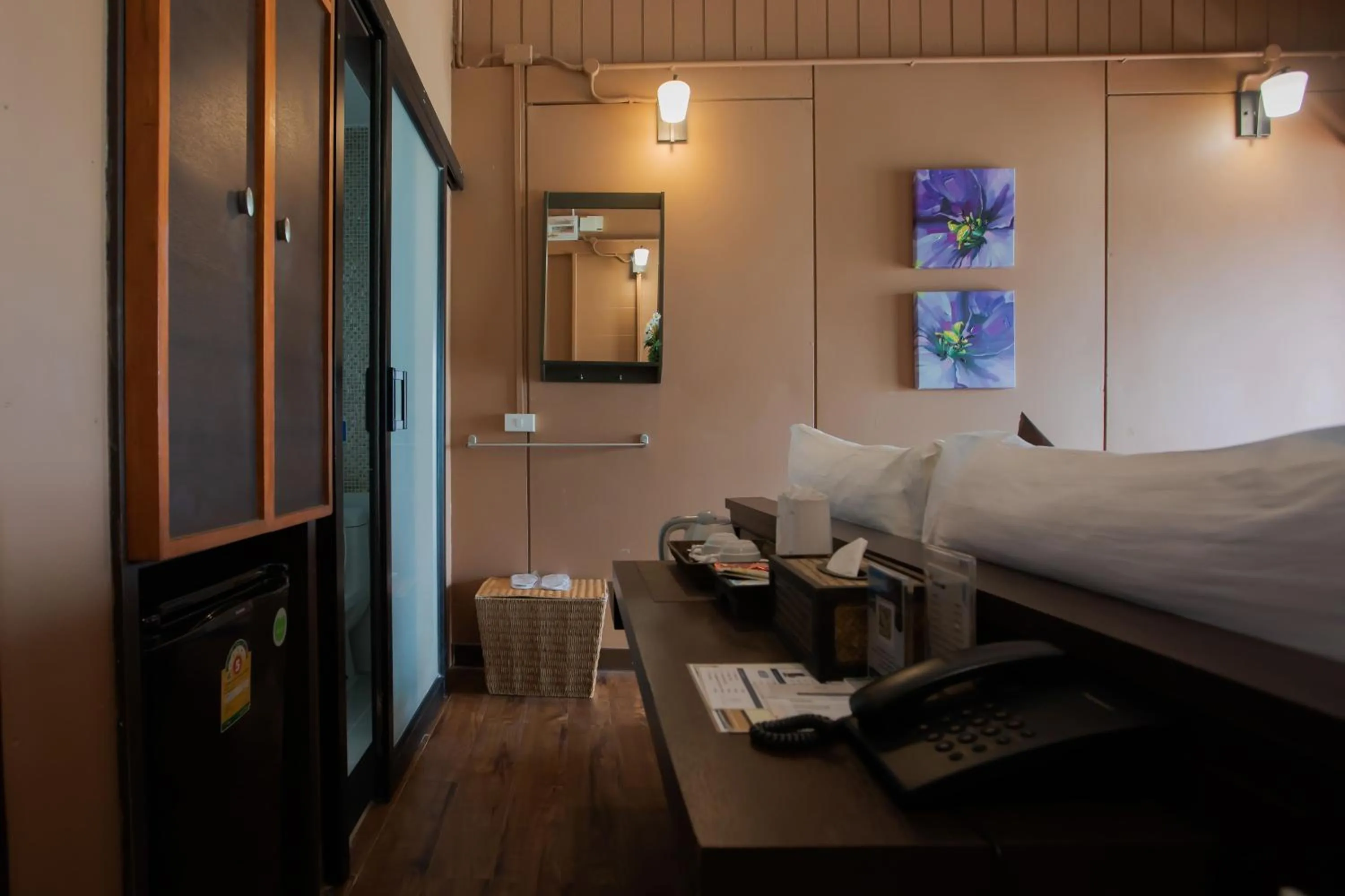 Bed in Chareena Hill Beach Resort