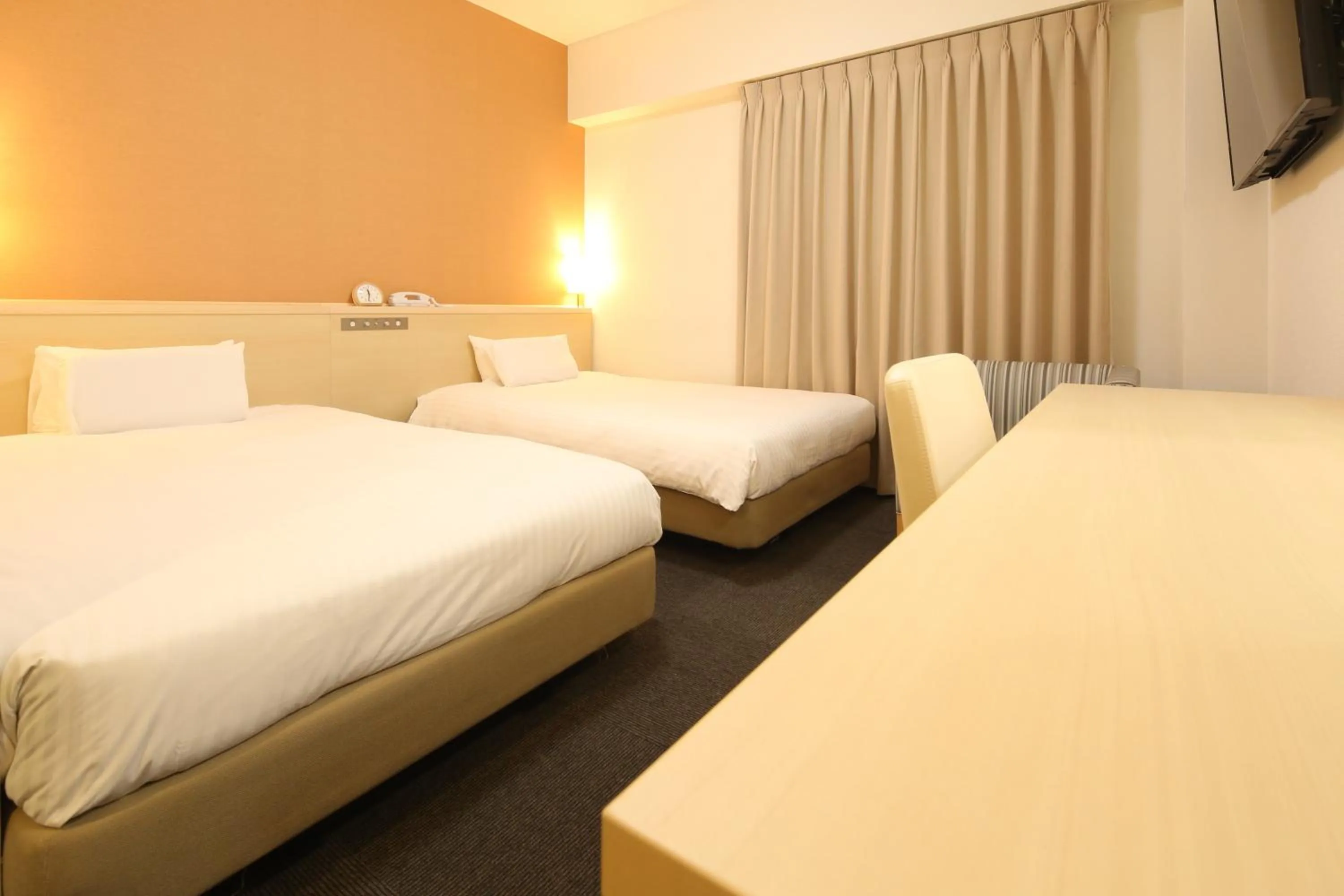 Bed in AB Hotel Mikawa Anjo Honkan