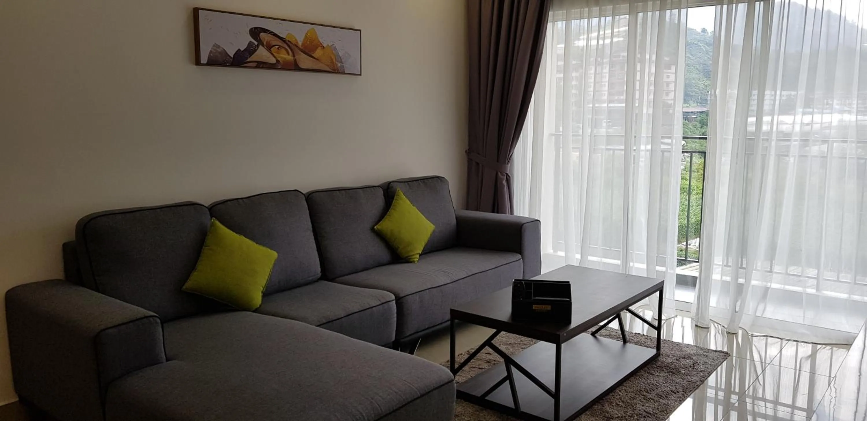 Living room in Peony Square Residences