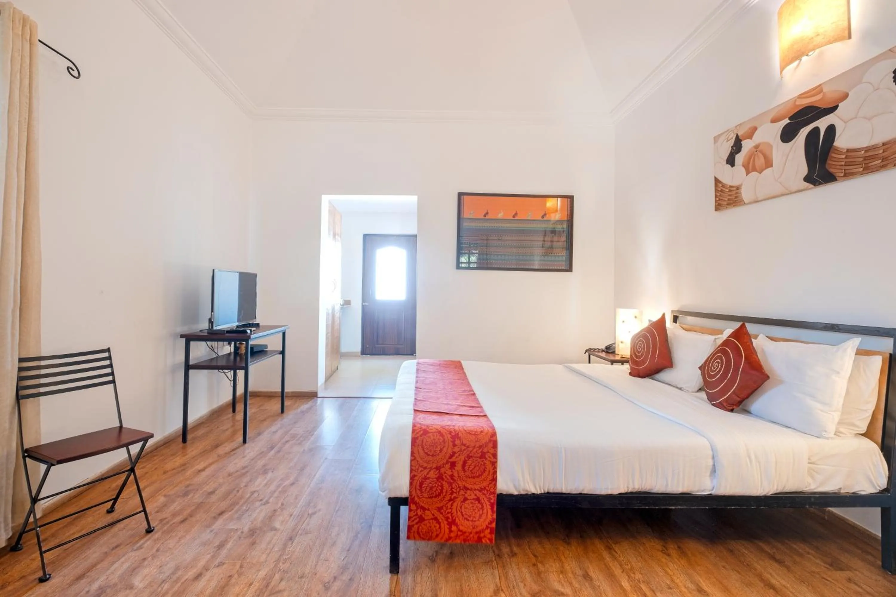 Bed in Granpa's Inn Hotel Bougainvillea