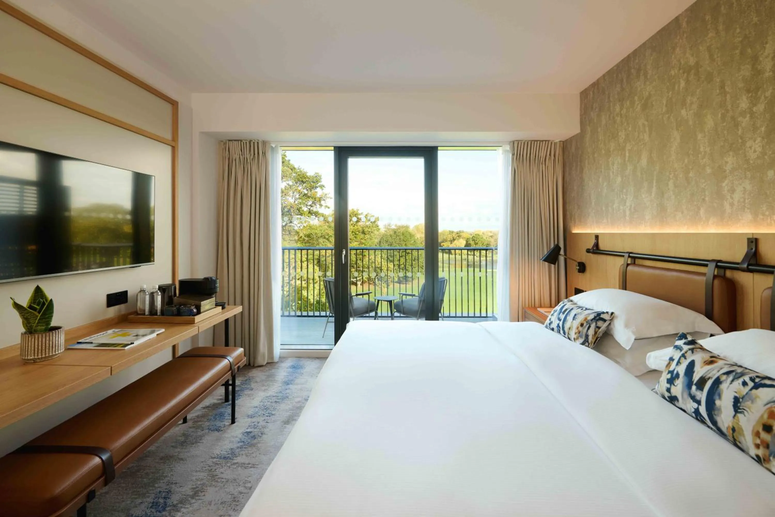 Bed in The Belfry Hotel & Resort