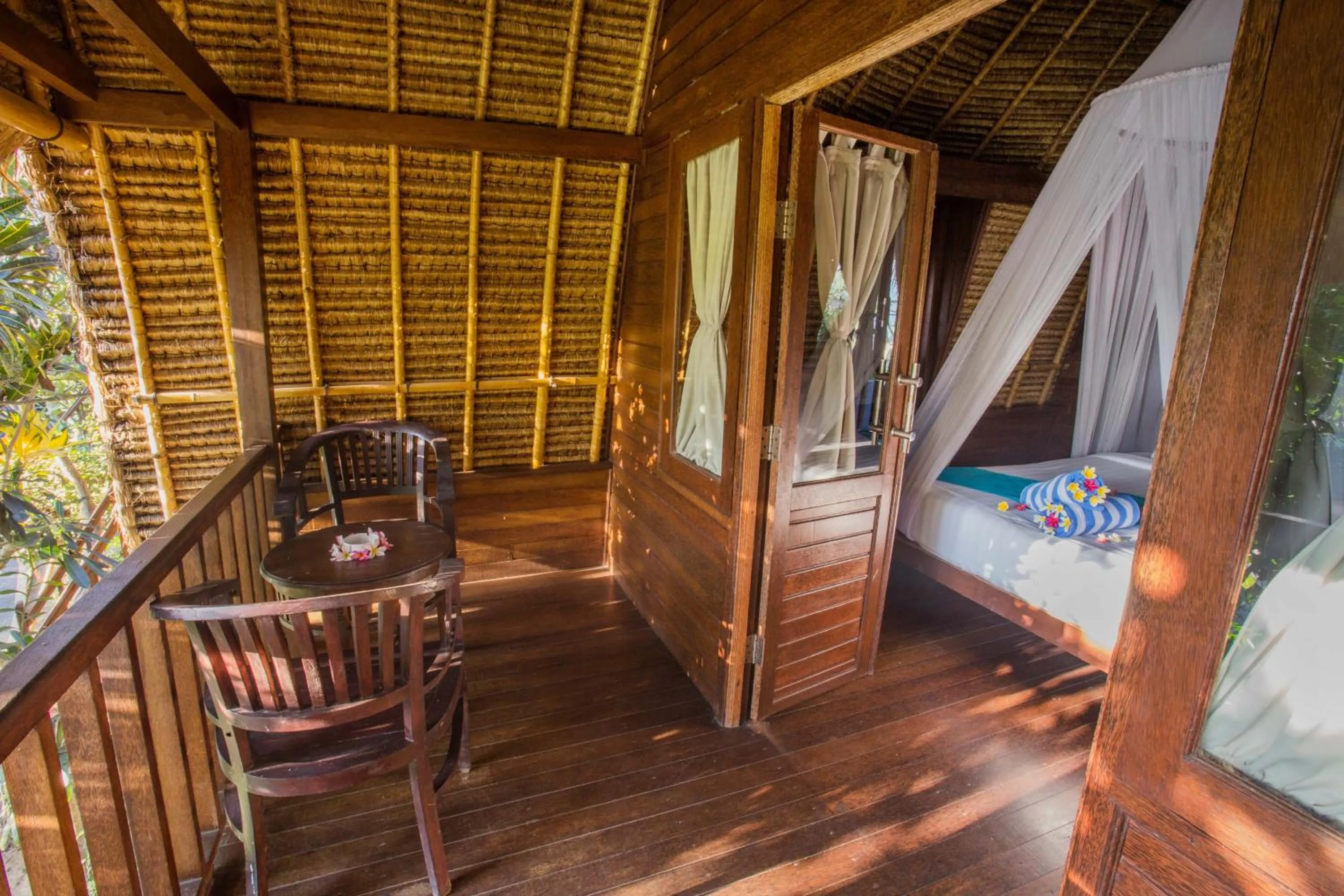 Balcony/Terrace in Lotus Garden Huts