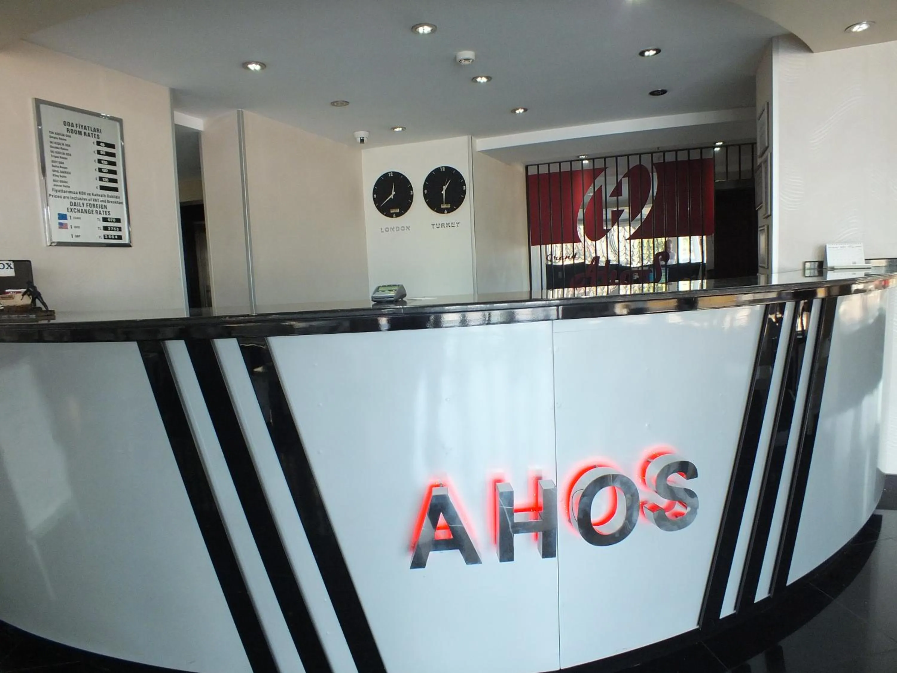 Lobby or reception in Grand Ahos Hotel
