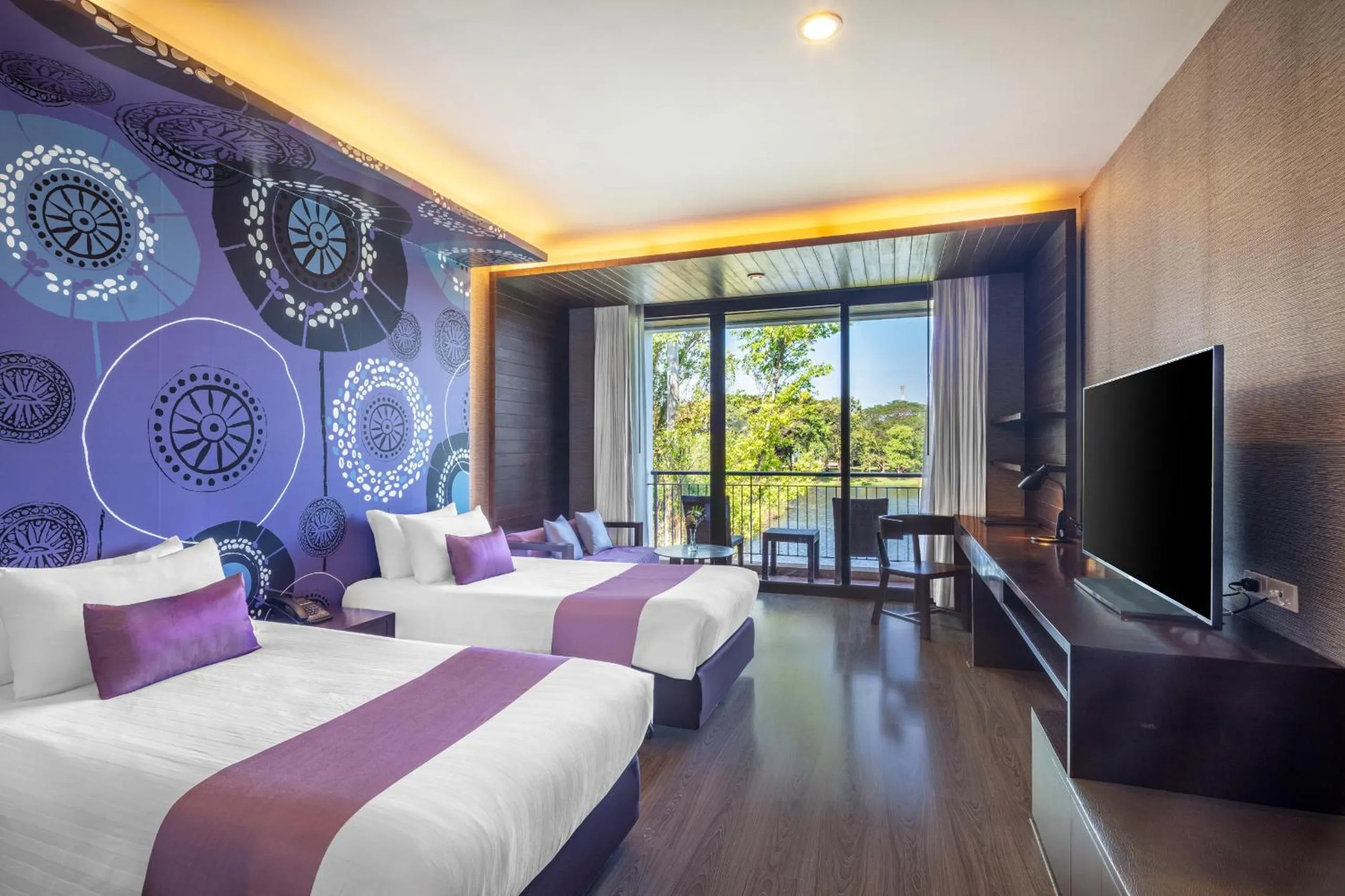 Bed in Tawa Ravadee Resort Prachinburi, a member of WorldHotels Distinctive