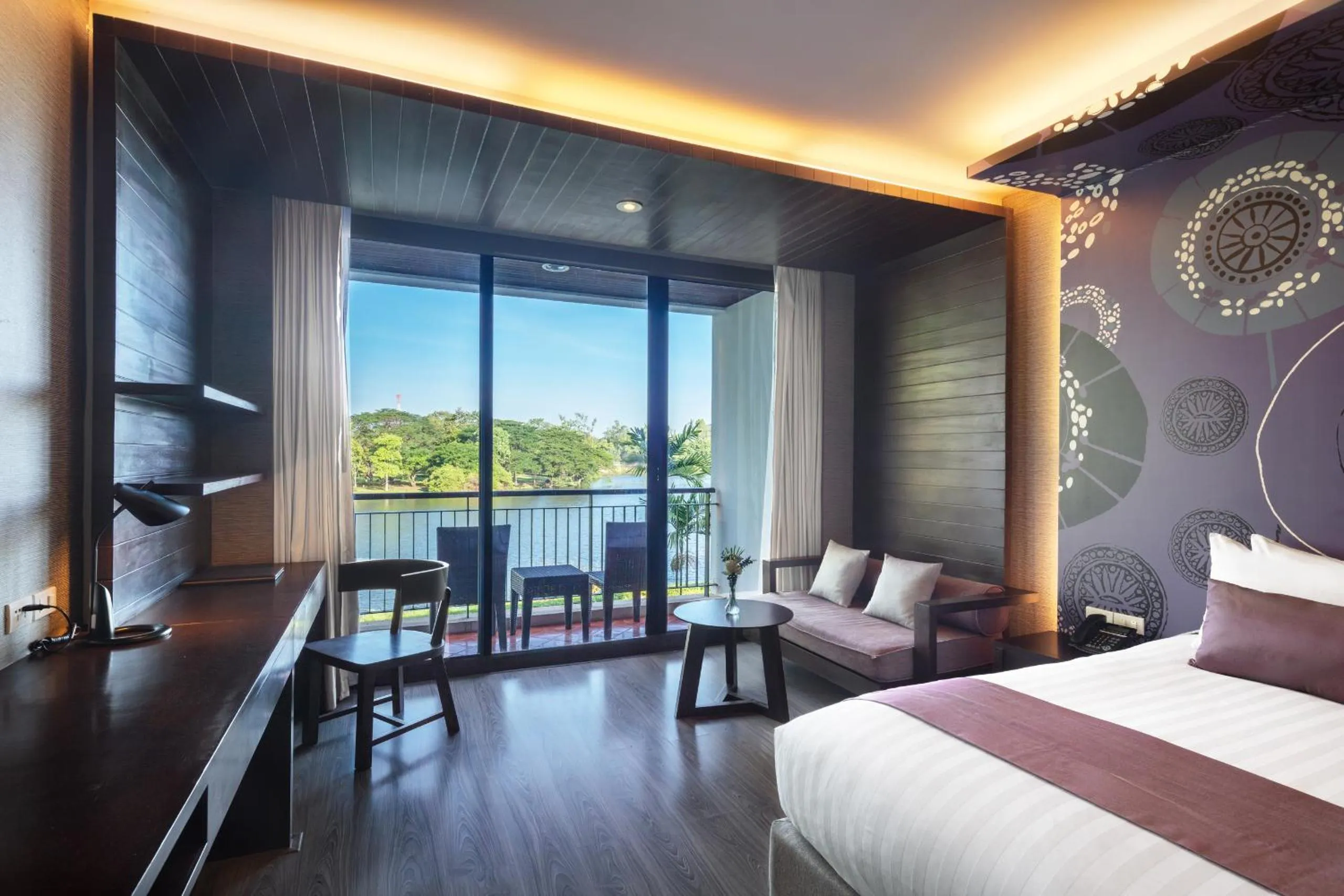 Bed in Tawa Ravadee Resort Prachinburi, a member of WorldHotels Distinctive