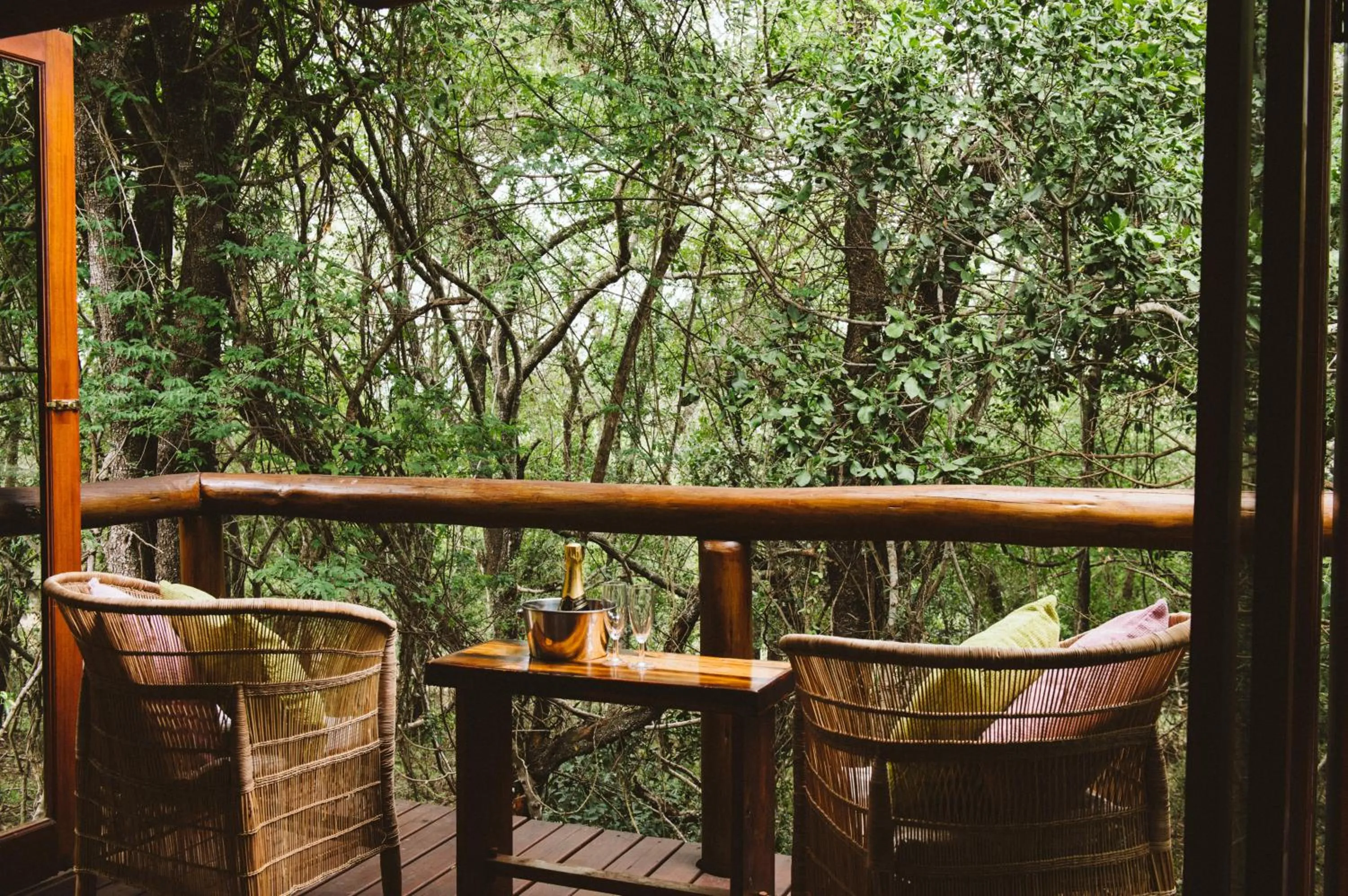 Patio in Hluhluwe River Lodge