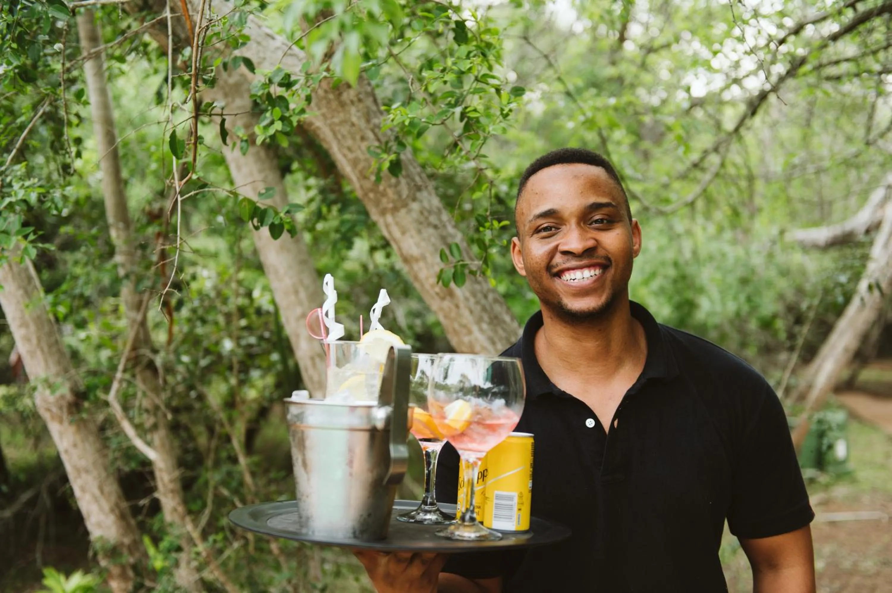 Drinks in Hluhluwe River Lodge