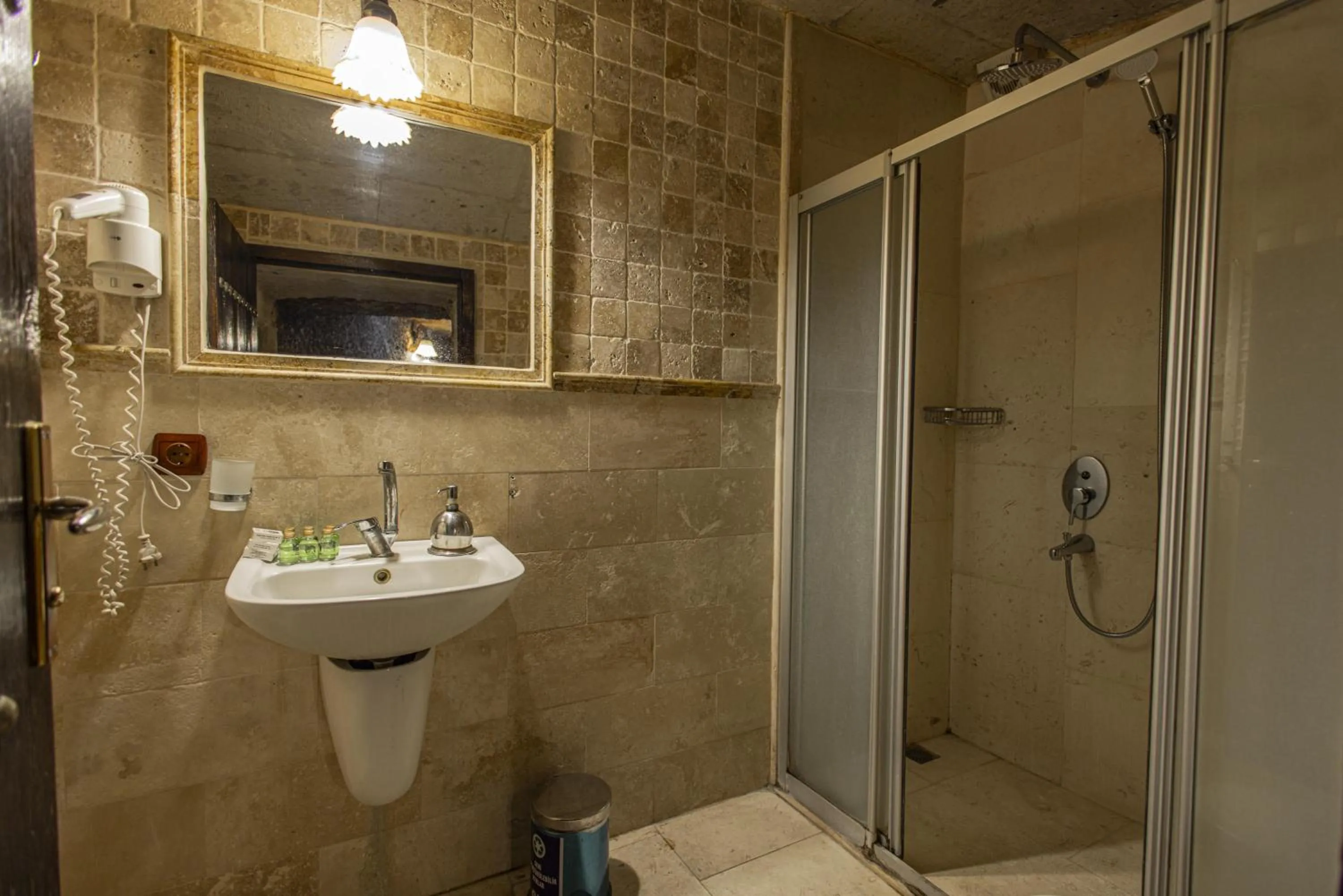 Shower in Century Cave Hotel