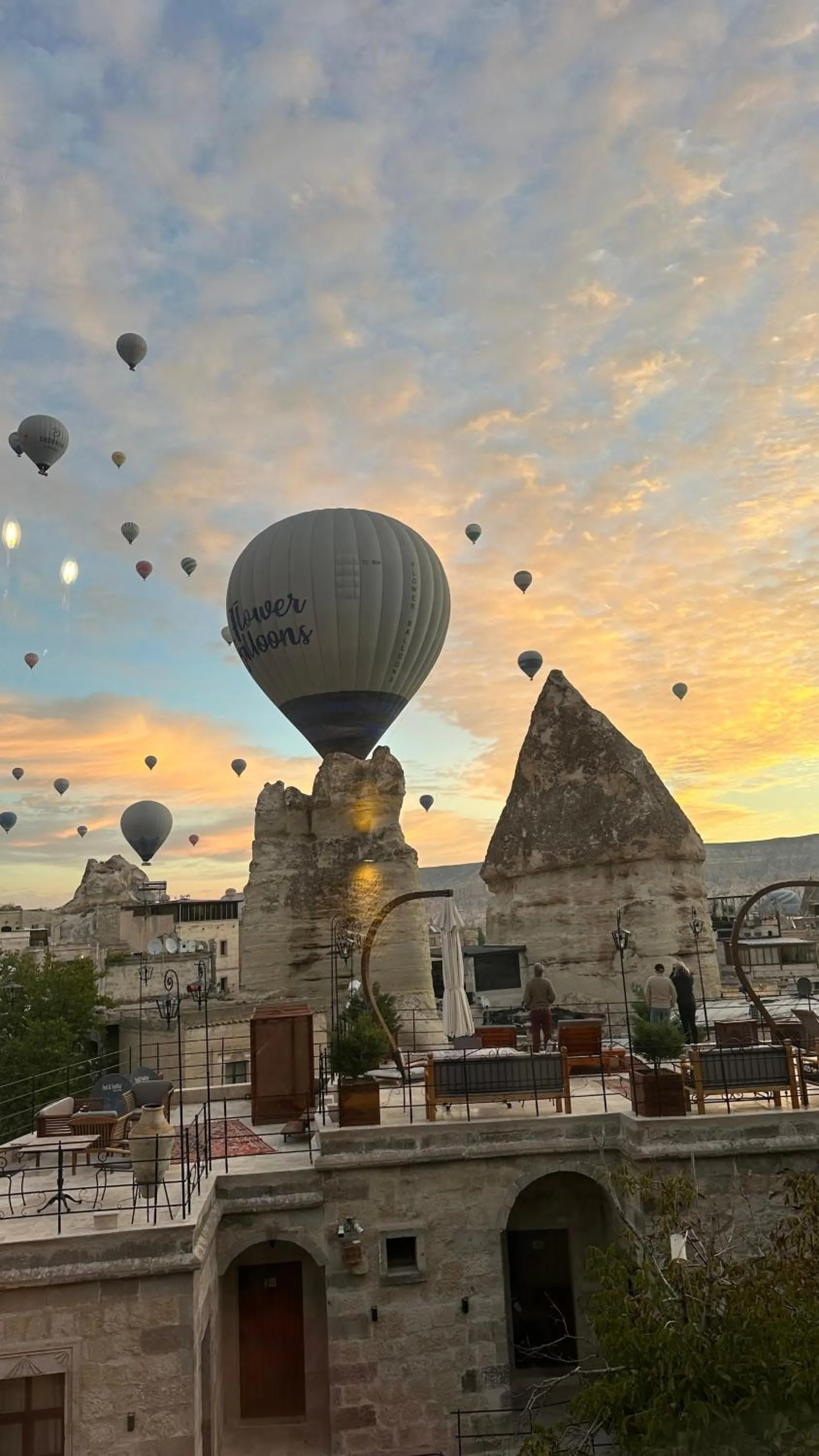 Sunrise in Century Cave Hotel