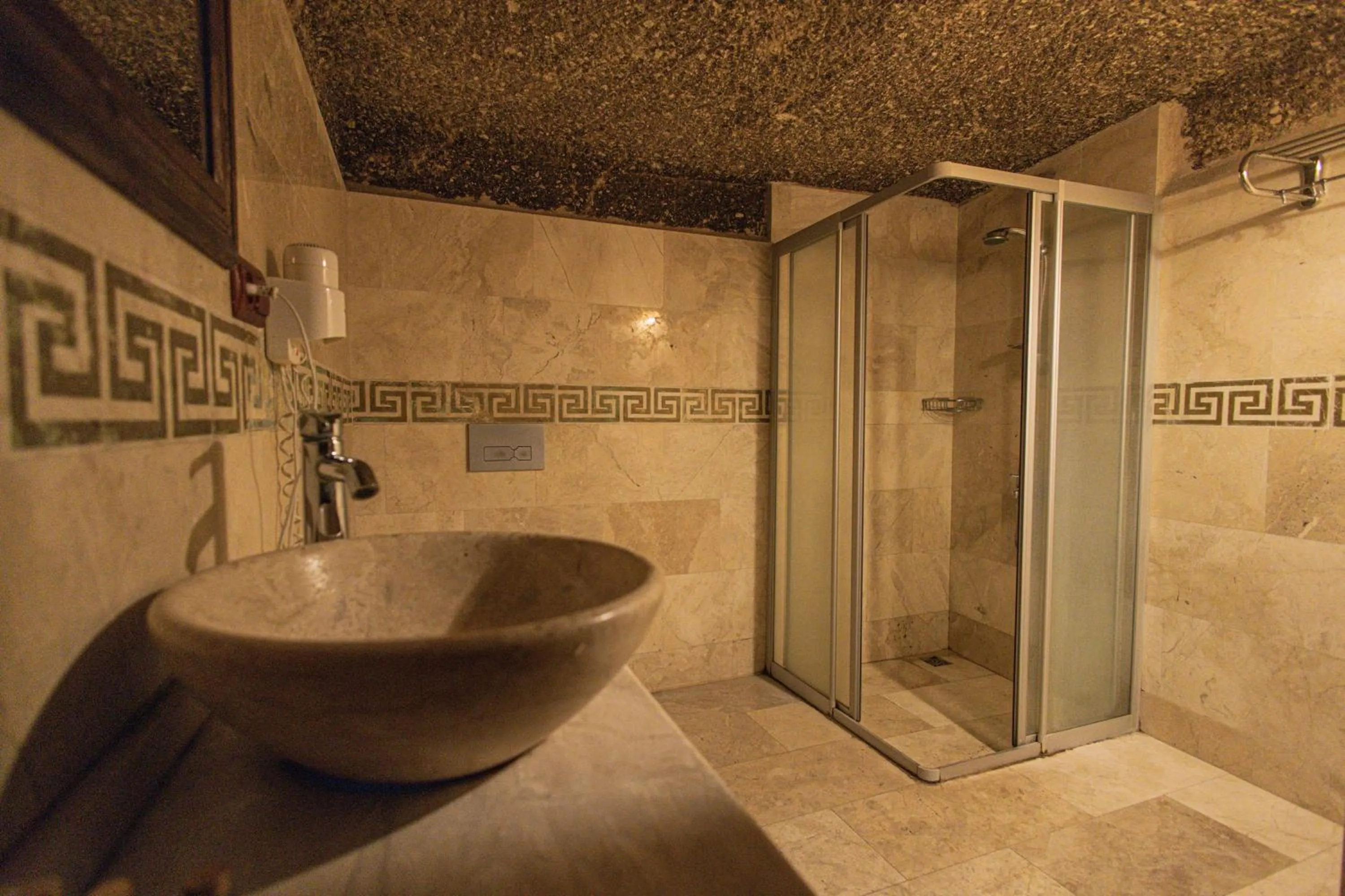 Shower in Century Cave Hotel