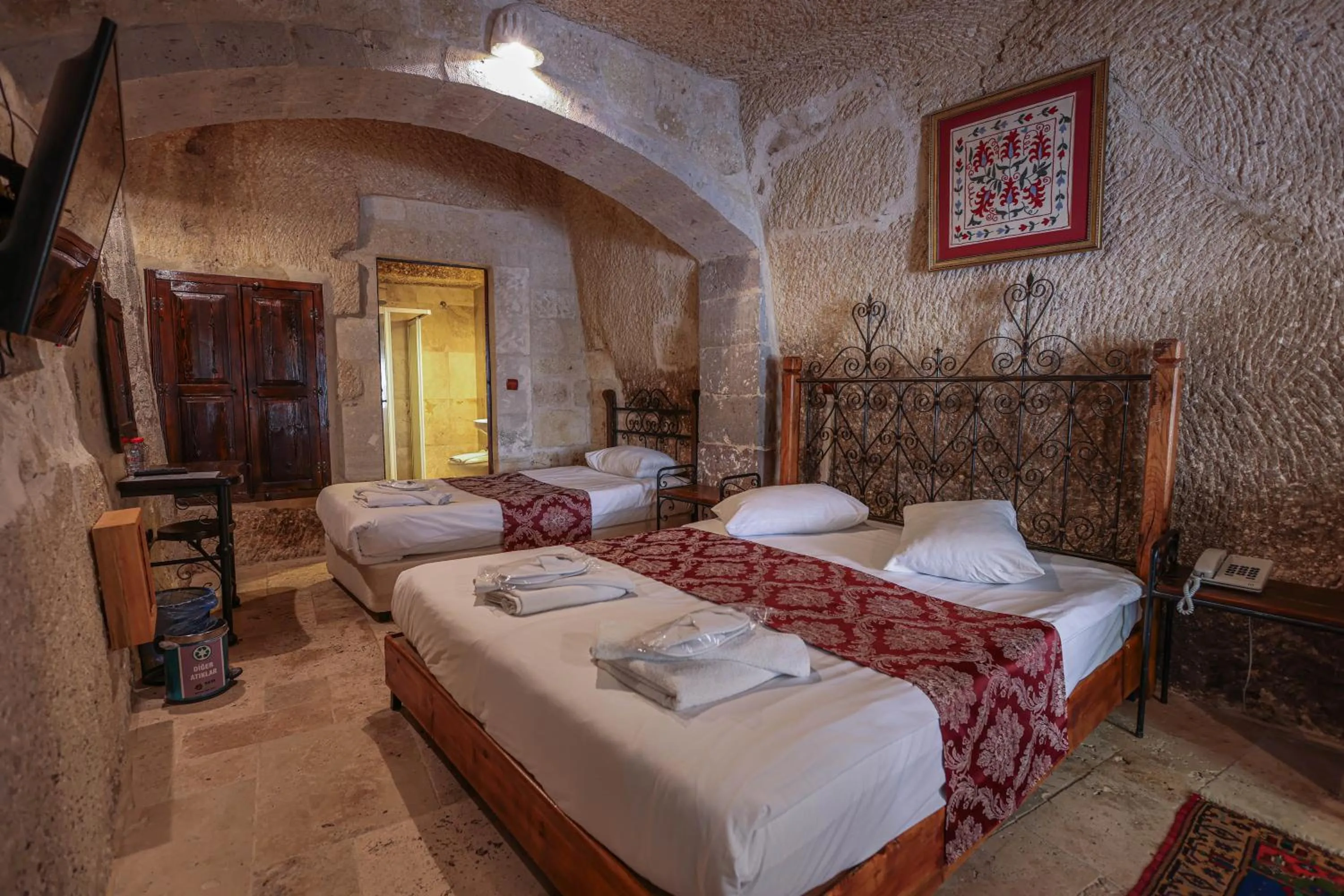 Bed in Century Cave Hotel