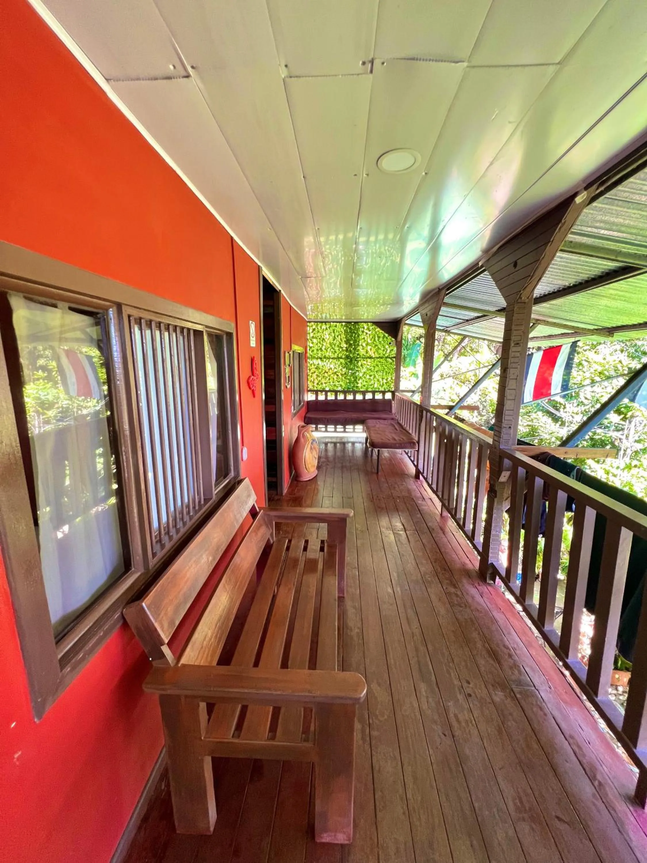 Balcony/Terrace in Pura Vida Hostel