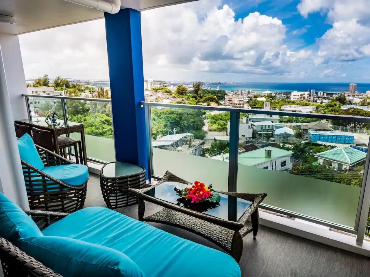 Balcony/Terrace in Zoe Resort The Sunset Village Okinawa Chatan