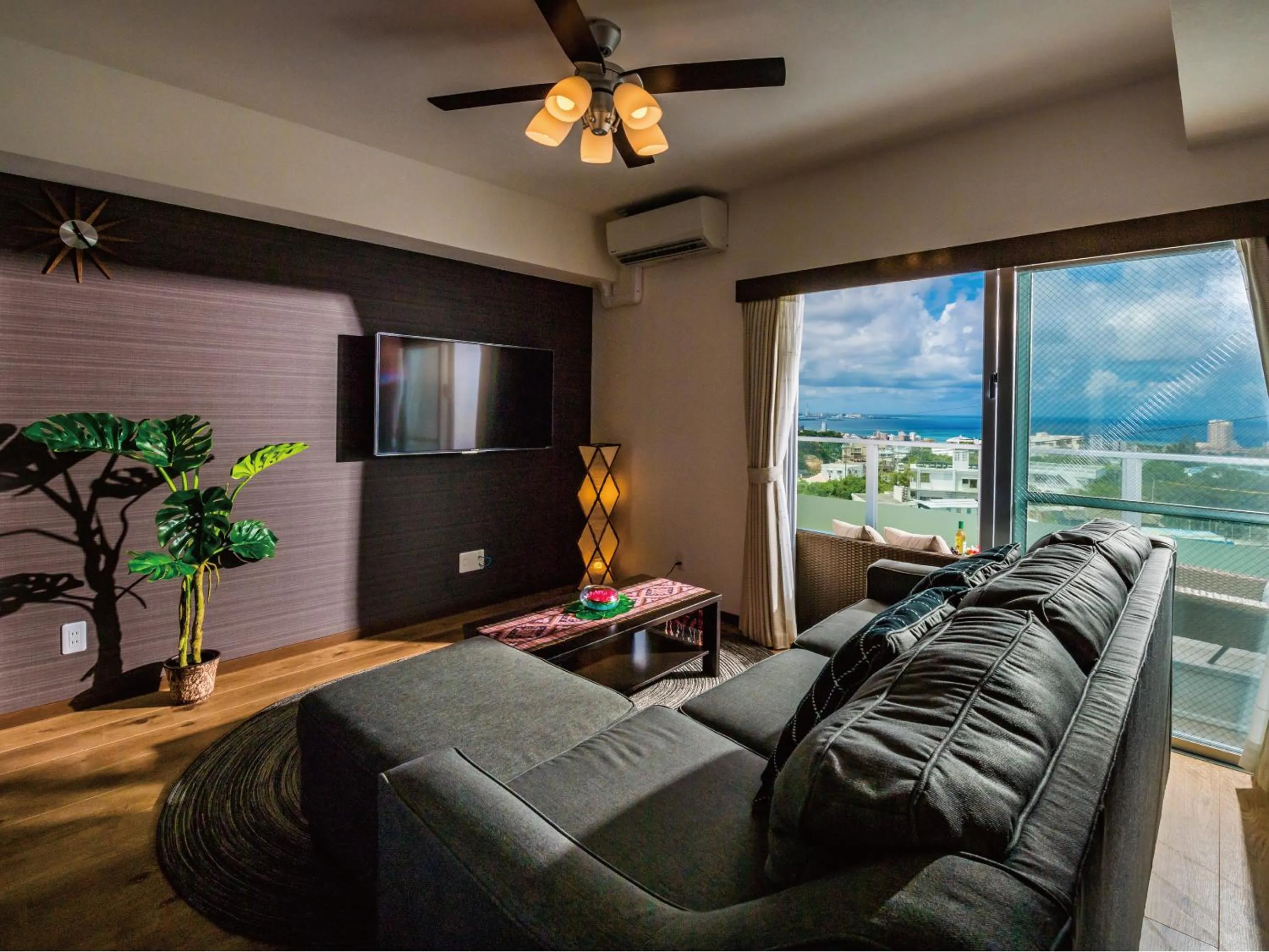 Living room in Zoe Resort The Sunset Village Okinawa Chatan