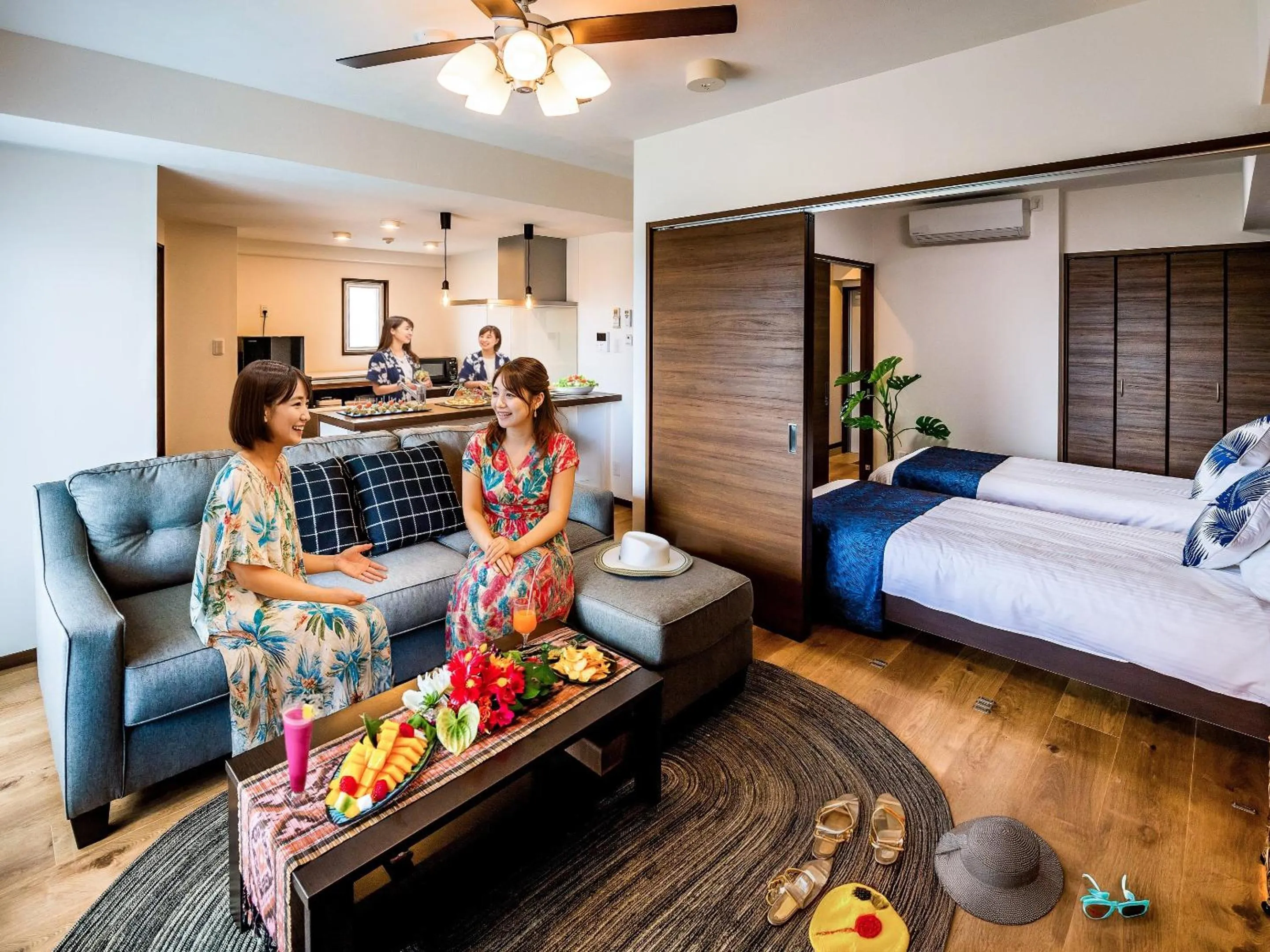 Photo of the whole room, Bed in Zoe Resort The Sunset Village Okinawa Chatan