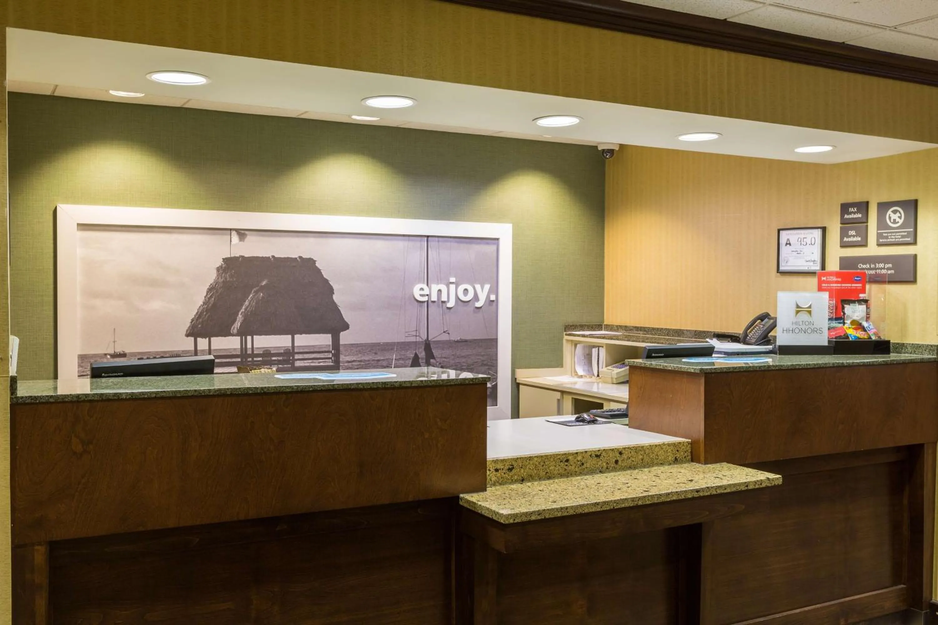 Lobby or reception in Hampton Inn Washington