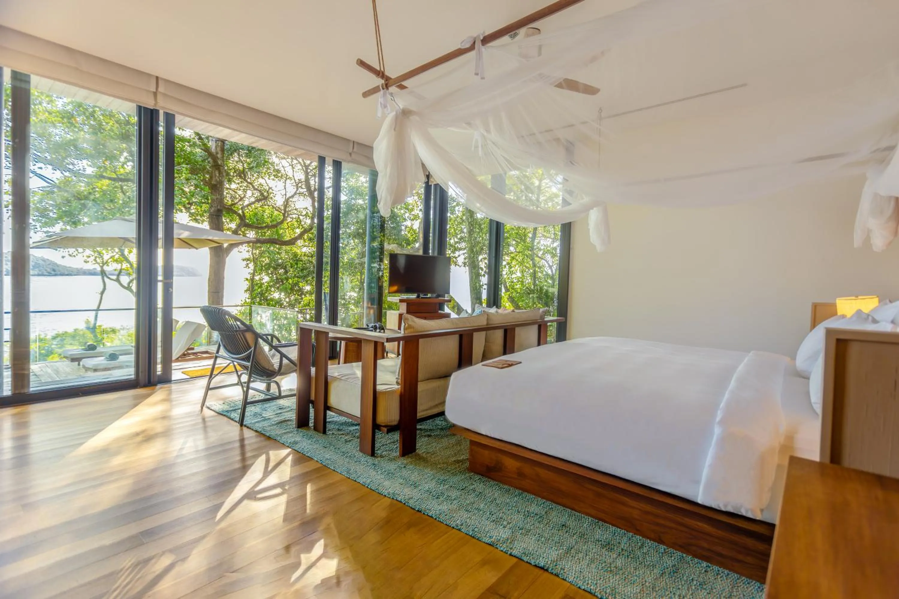 Bed in Six Senses Krabey Island