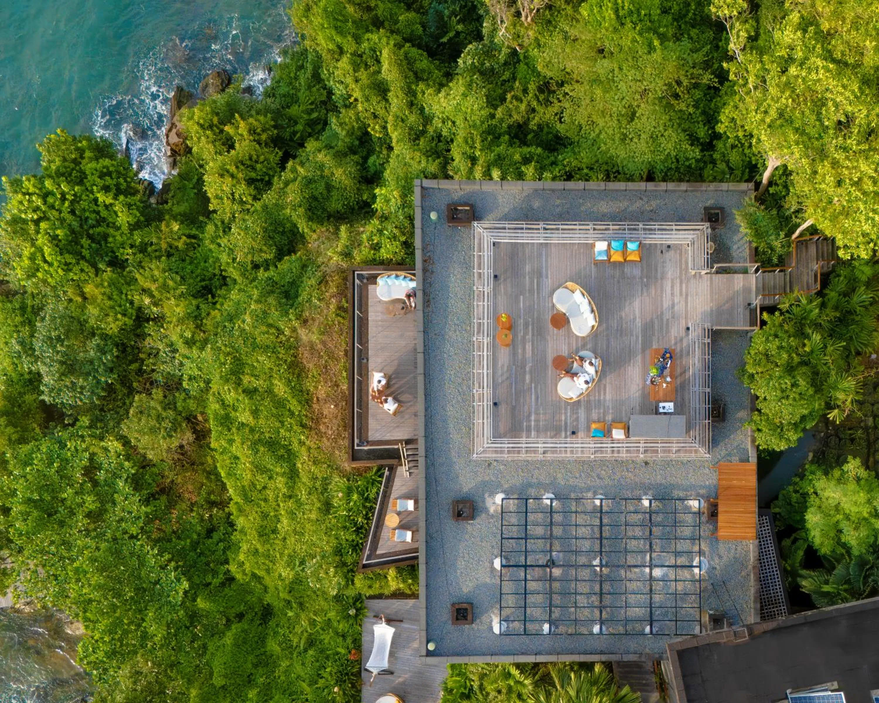 Dining area in Six Senses Krabey Island