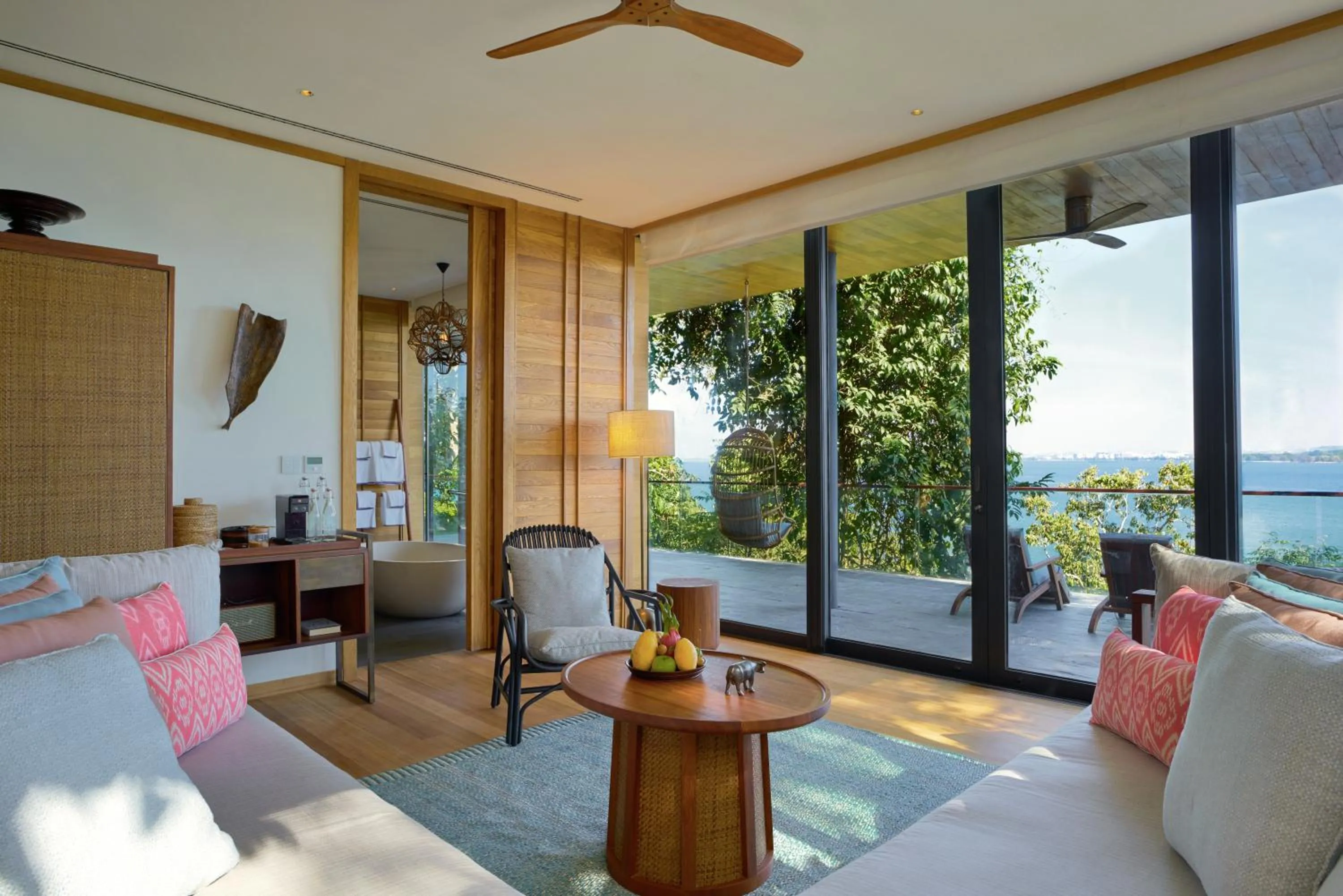 Living room in Six Senses Krabey Island