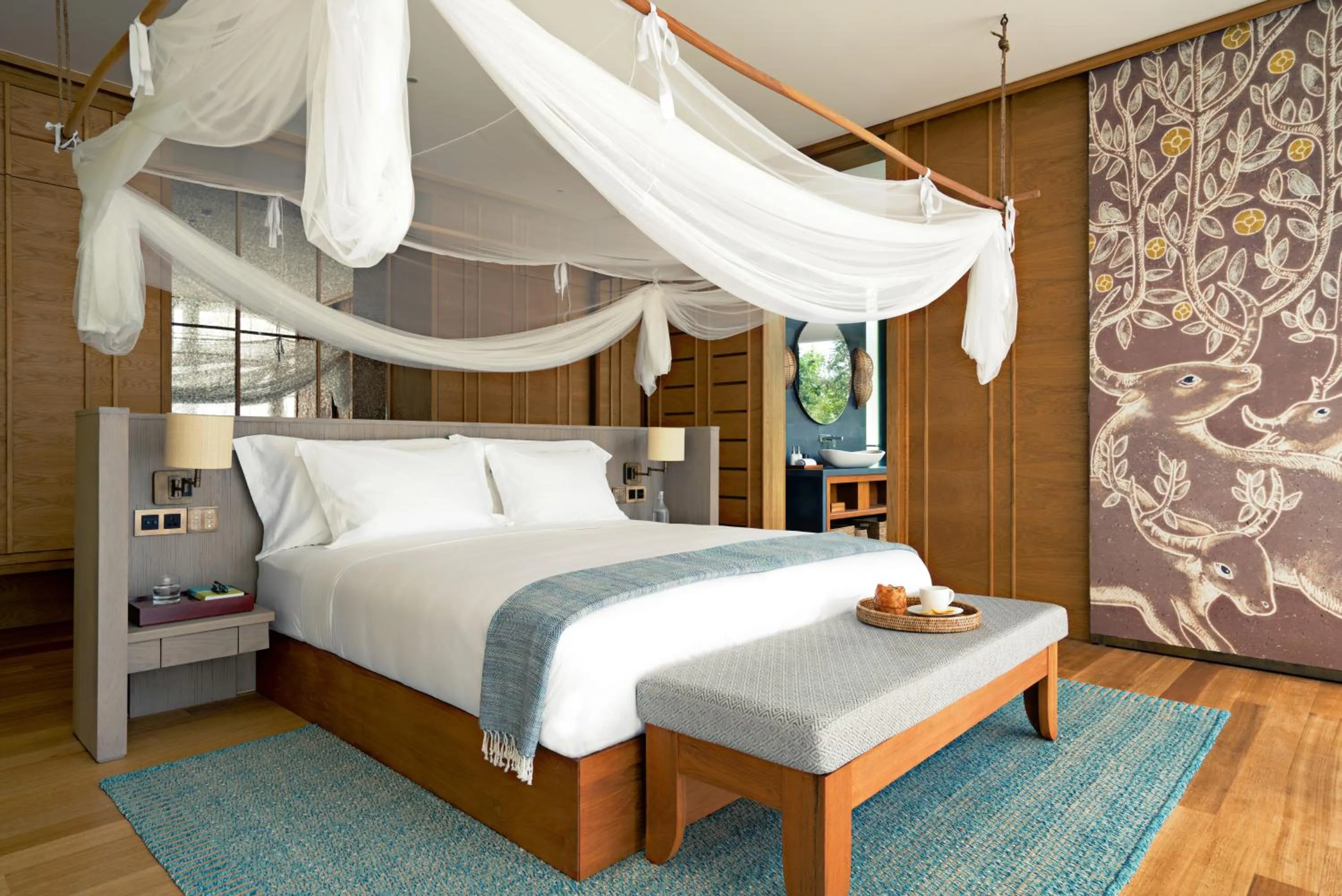Bed in Six Senses Krabey Island