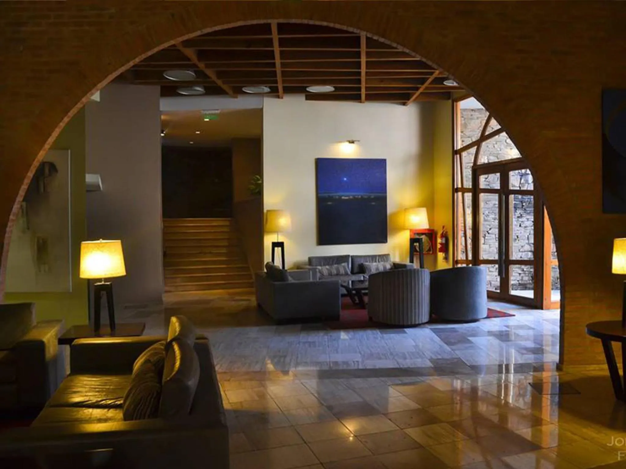 Communal lounge/ TV room in Hotel Del Bono Park