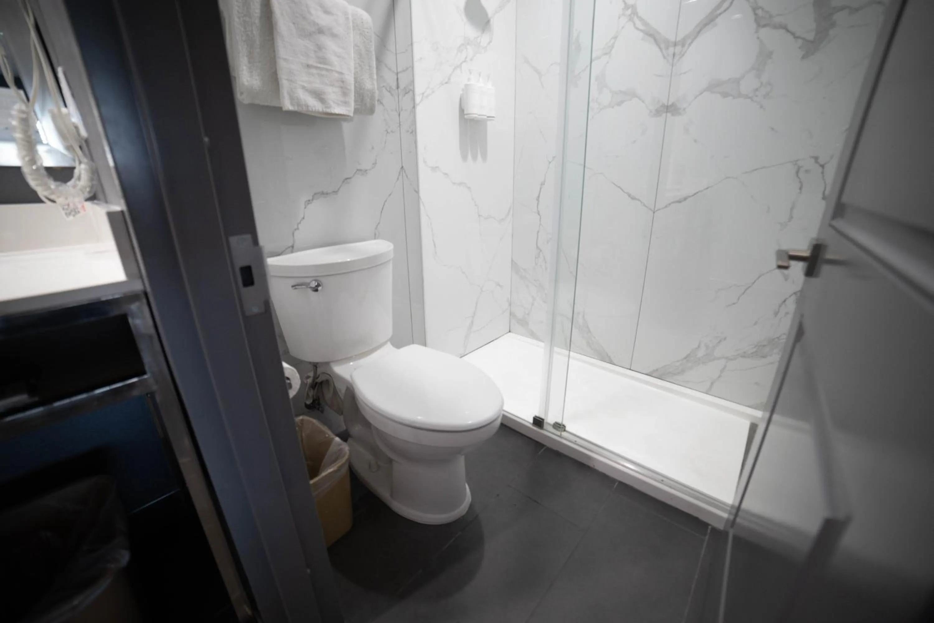 Bathroom in Travelodge by Wyndham Whittier